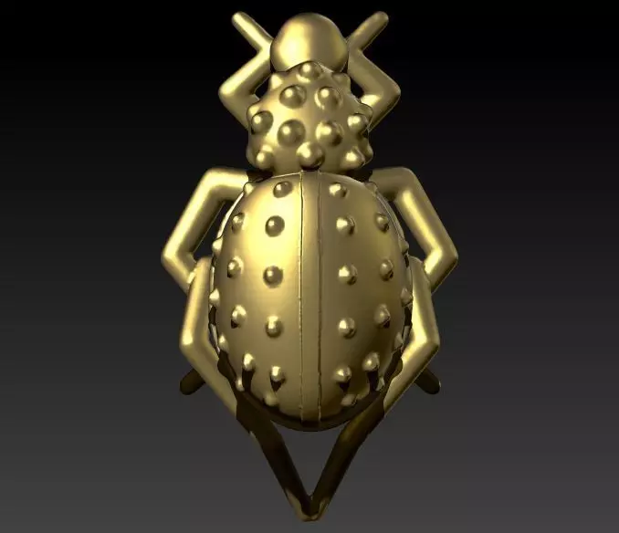 Ladybug Pendant Necklace charm Bracelet Jewelry 3D print model_1