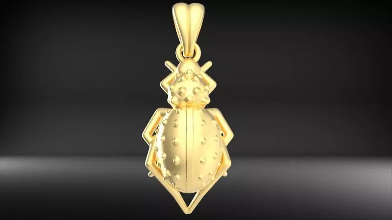Ladybug Pendant Necklace charm Bracelet Jewelry 3D print model_11