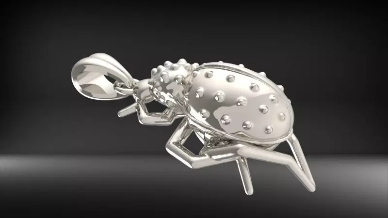 Ladybug Pendant Necklace charm Bracelet Jewelry 3D print model_19