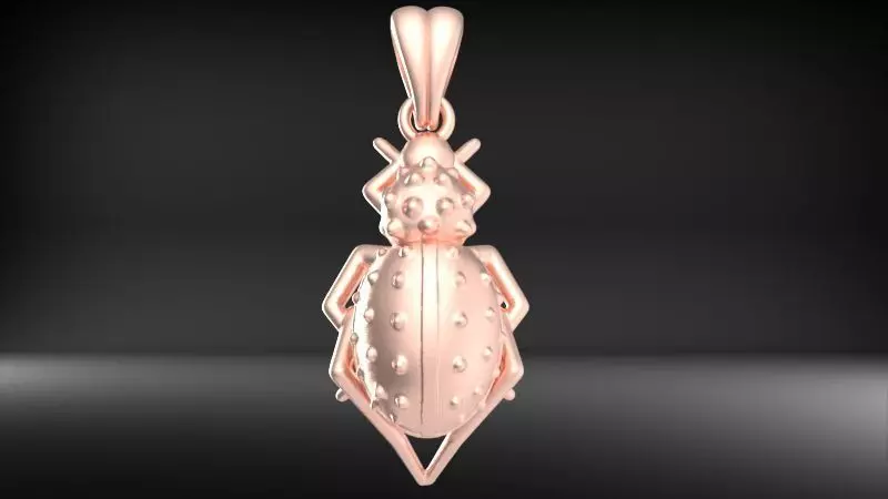 Ladybug Pendant Necklace charm Bracelet Jewelry 3D print model_8