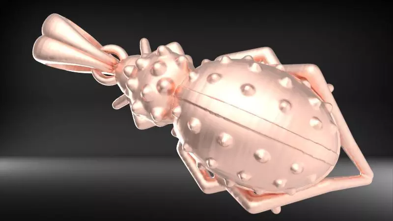 Ladybug Pendant Necklace charm Bracelet Jewelry 3D print model_9