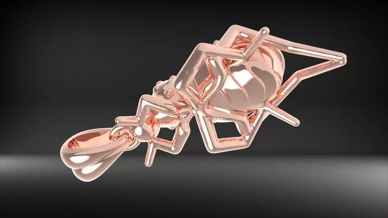 Ladybug Pendant Necklace charm Bracelet Jewelry 3D print model_28