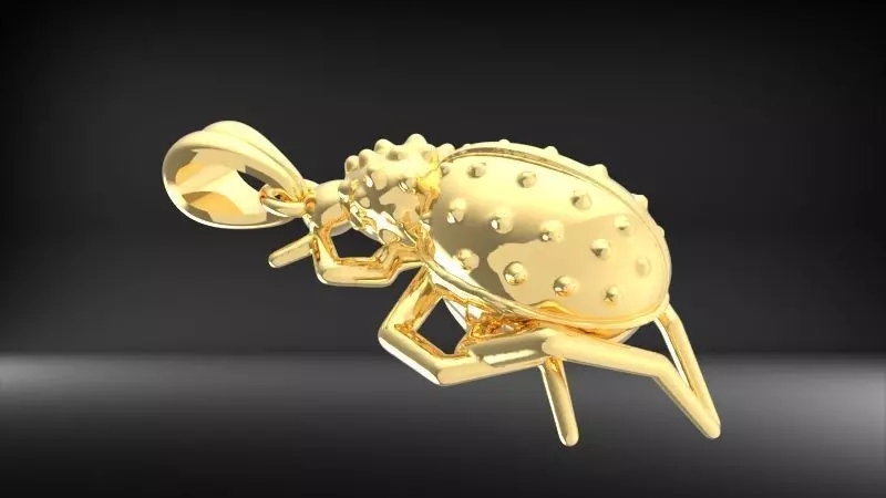 Ladybug Pendant Necklace charm Bracelet Jewelry 3D print model_15