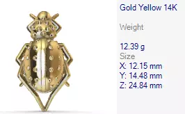 Ladybug Pendant Necklace charm Bracelet Jewelry 3D print model_35