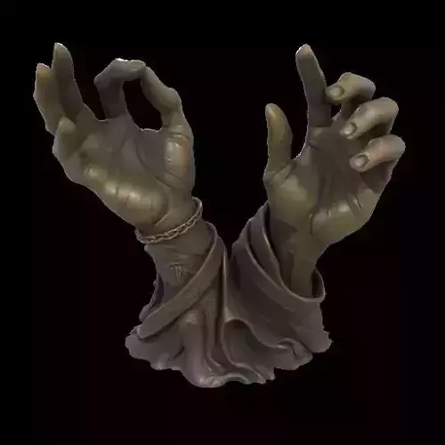 Hands of the Dark Conjurer 3D print model