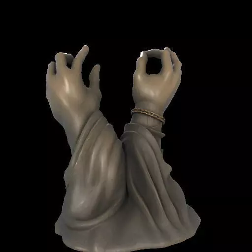 Hands of the Dark Conjurer 3D print model_8