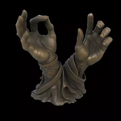 Hands of the Dark Conjurer 3D print model_1