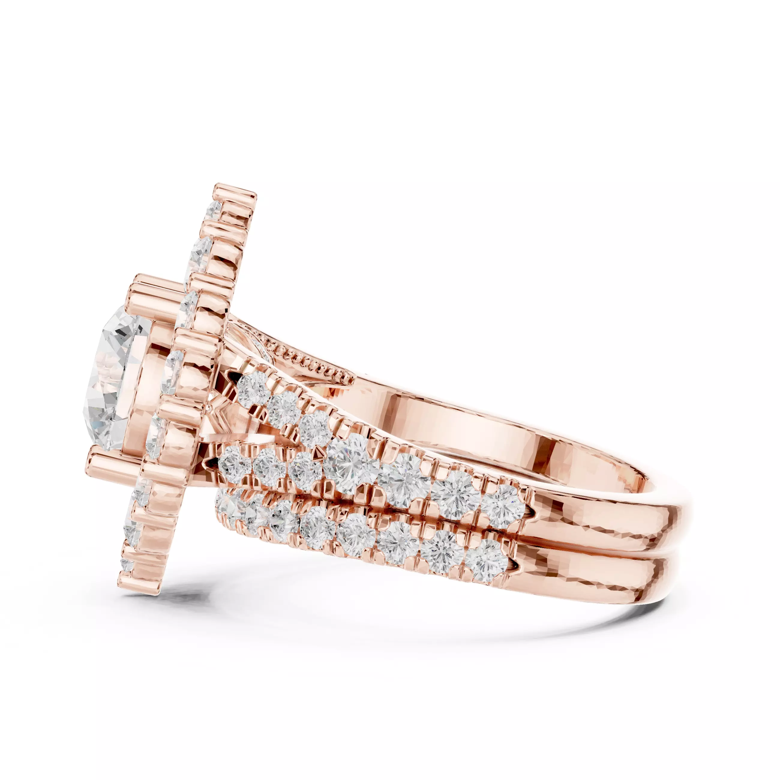 Solitaire Ring 3dm stl renders animation videos details 3D print model_8