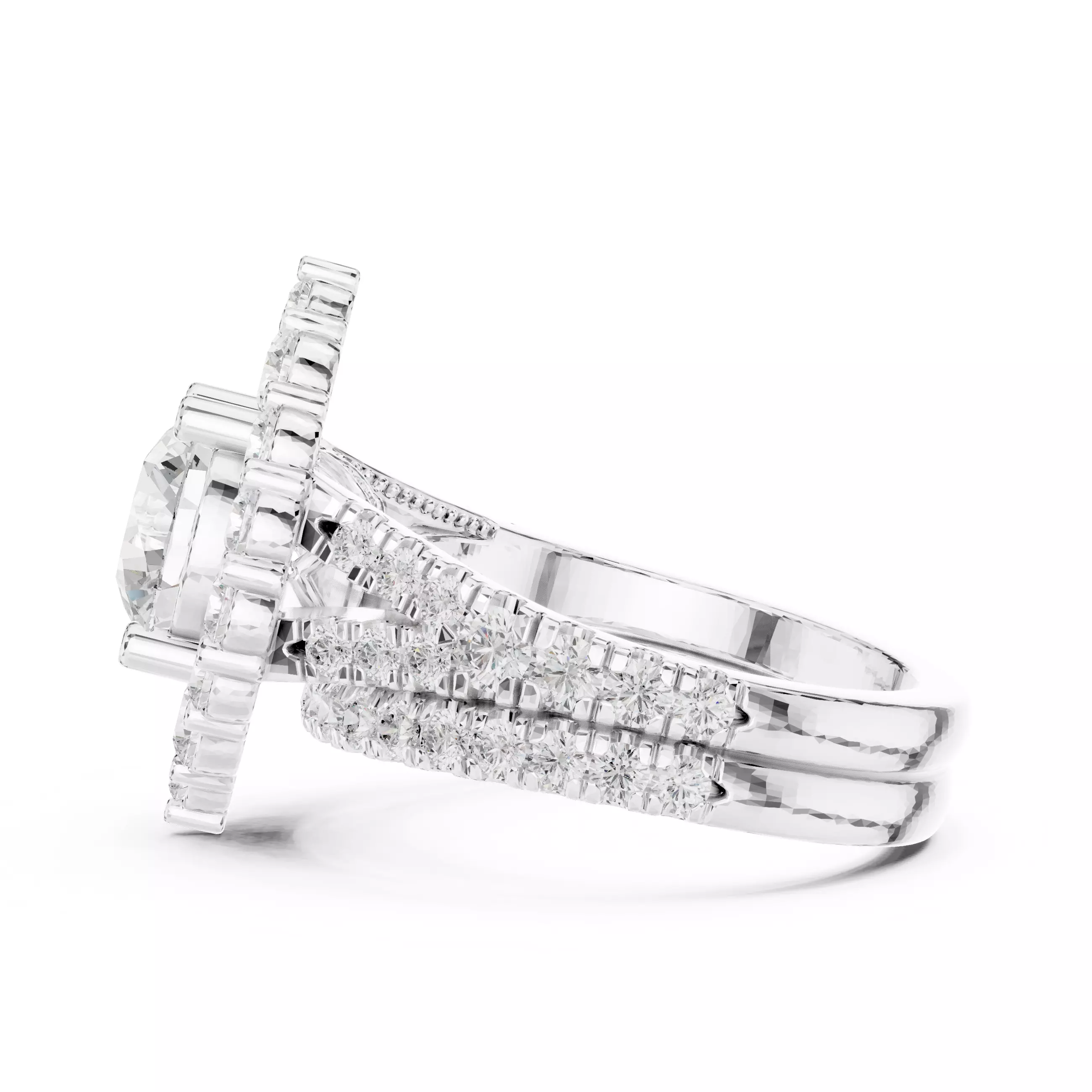 Solitaire Ring 3dm stl renders animation videos details 3D print model_11