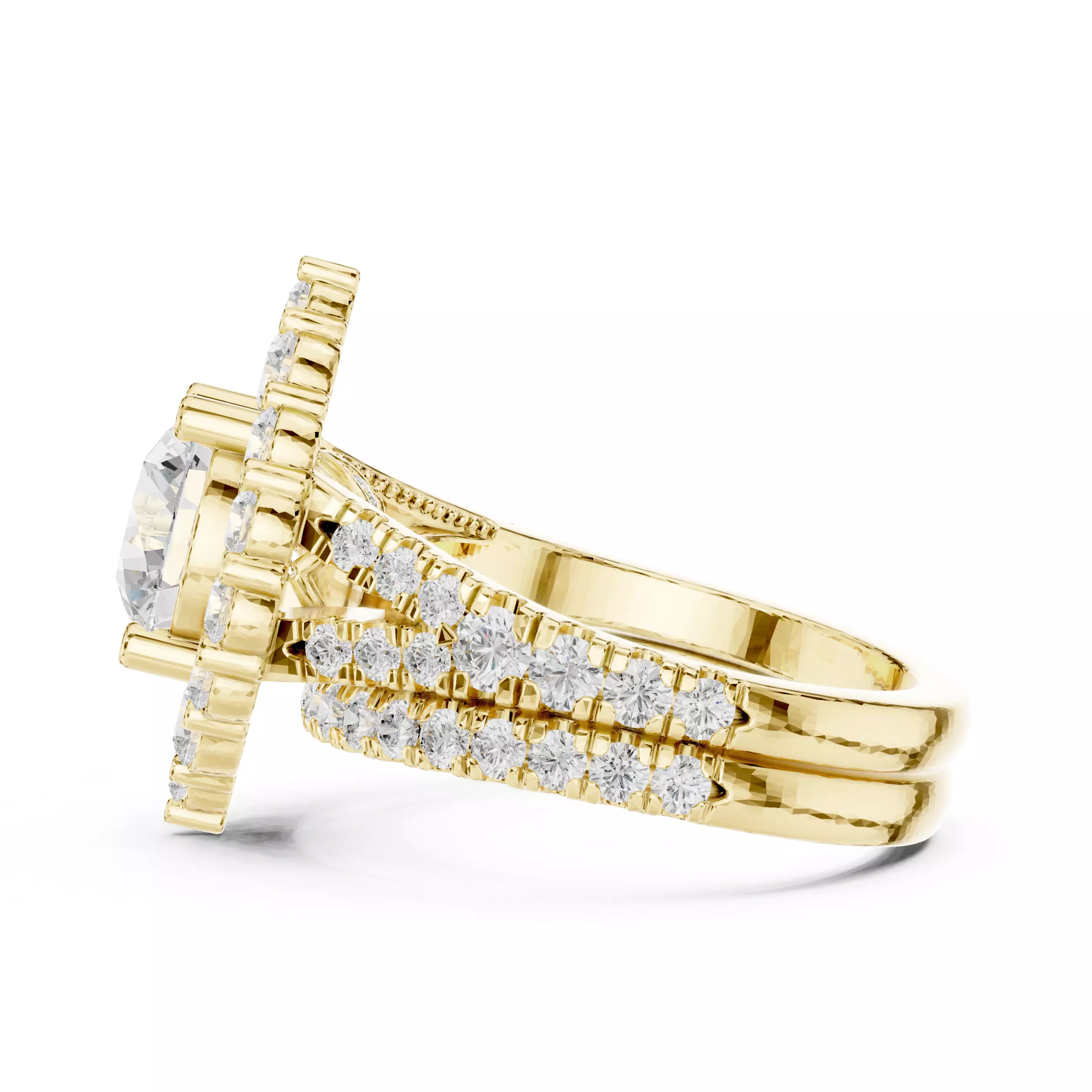 Solitaire Ring 3dm stl renders animation videos details 3D print model_15