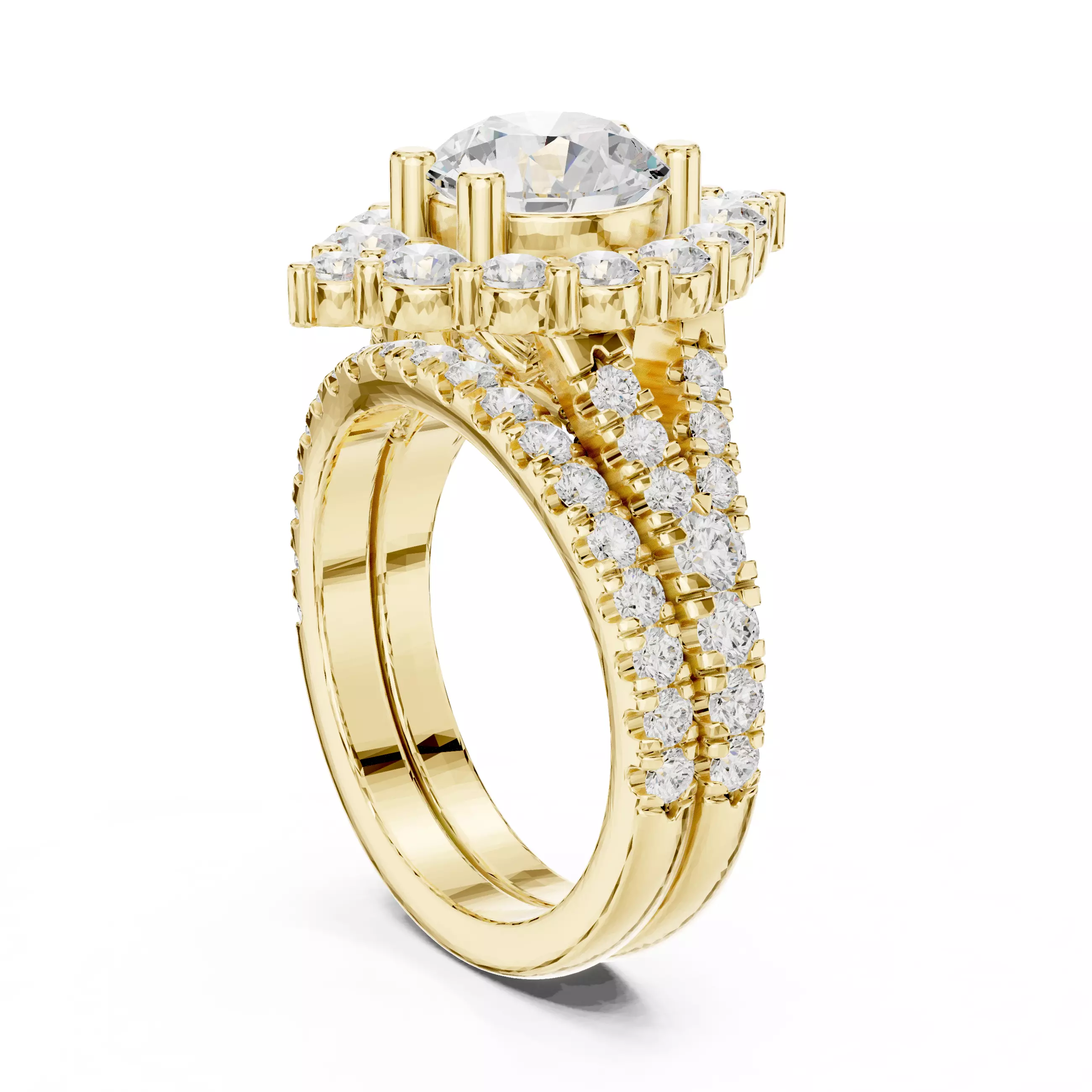 Solitaire Ring 3dm stl renders animation videos details 3D print model_13