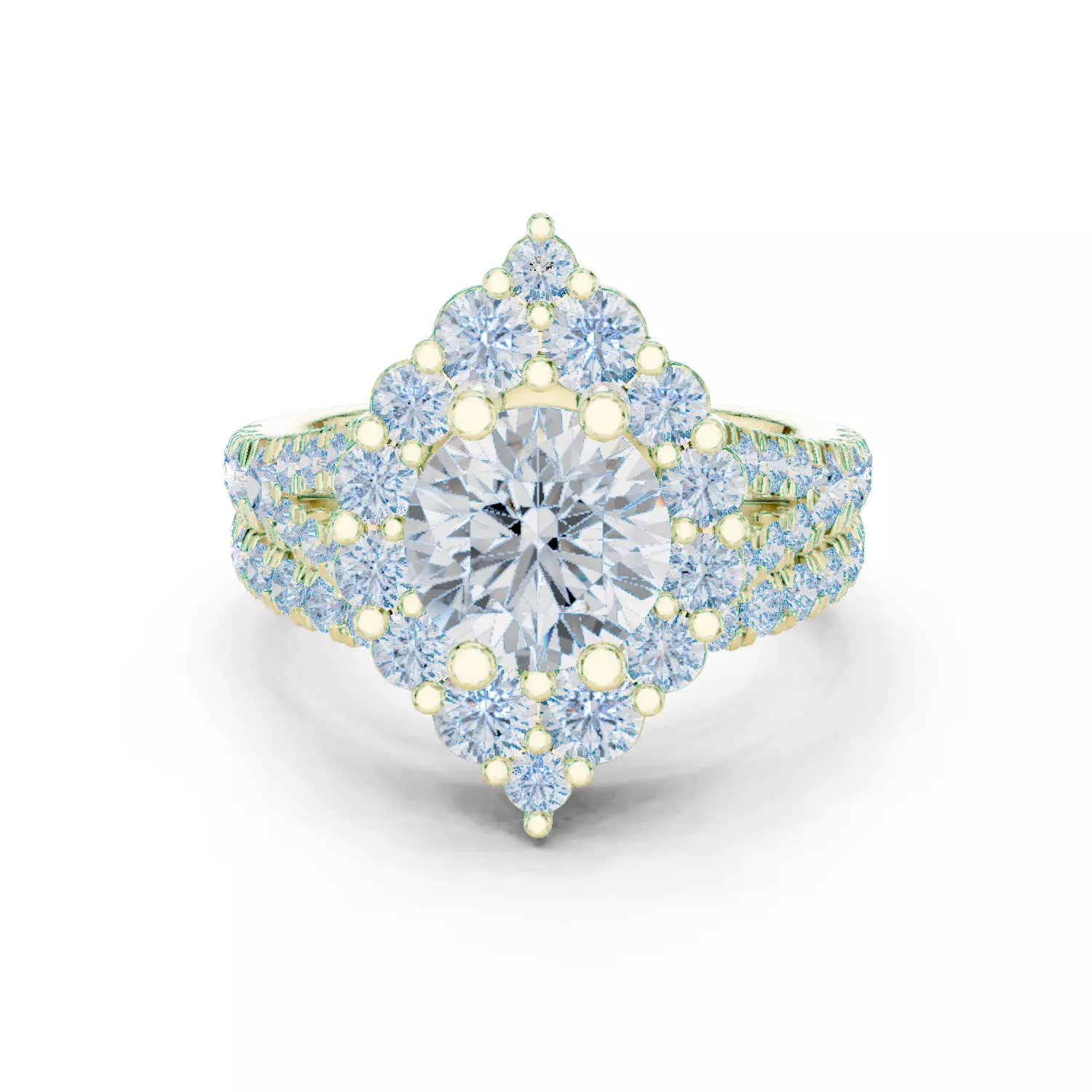 Solitaire Ring 3dm stl renders animation videos details 3D print model_3