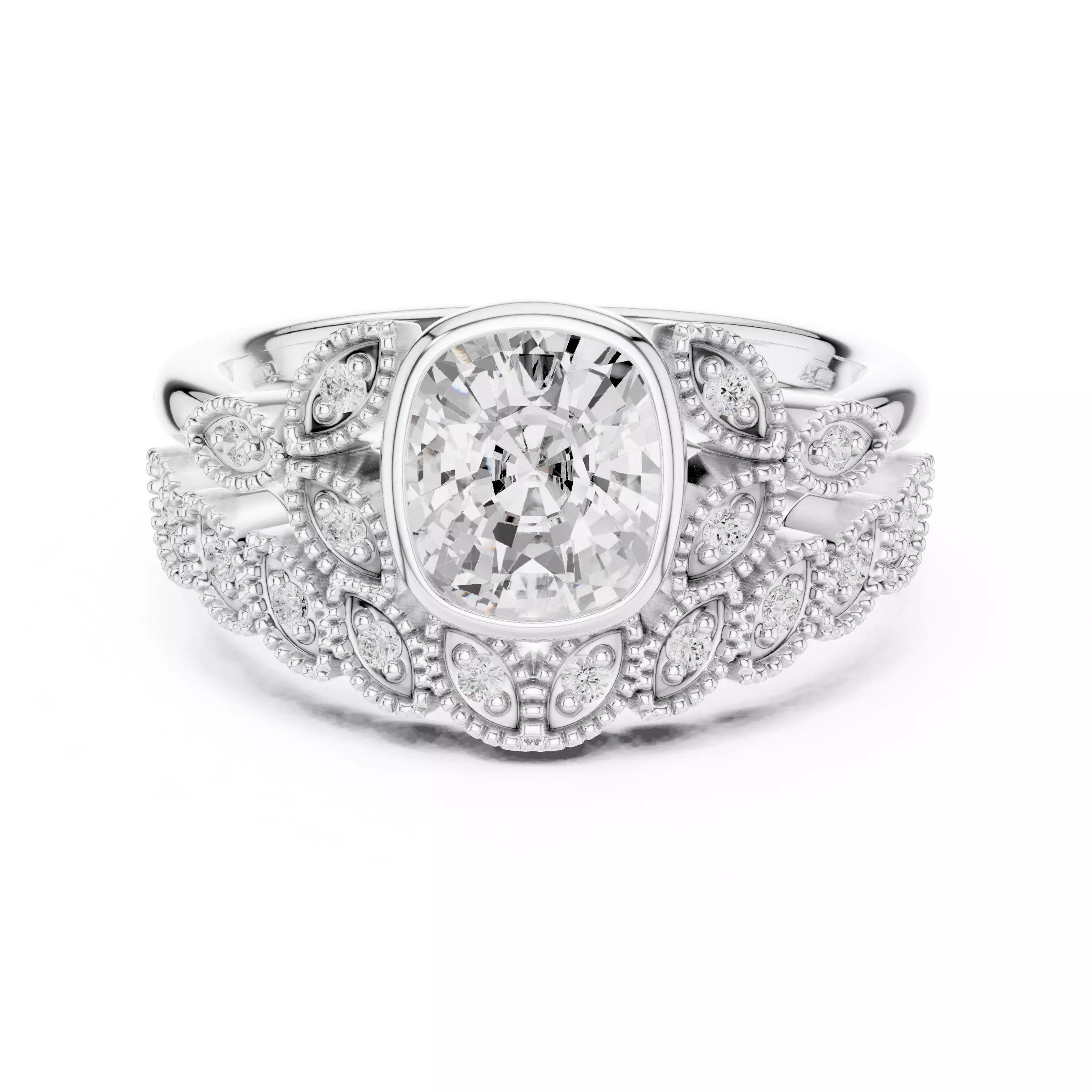 Solitaire Ring 3dm stl renders animation videos details 3D print model_12