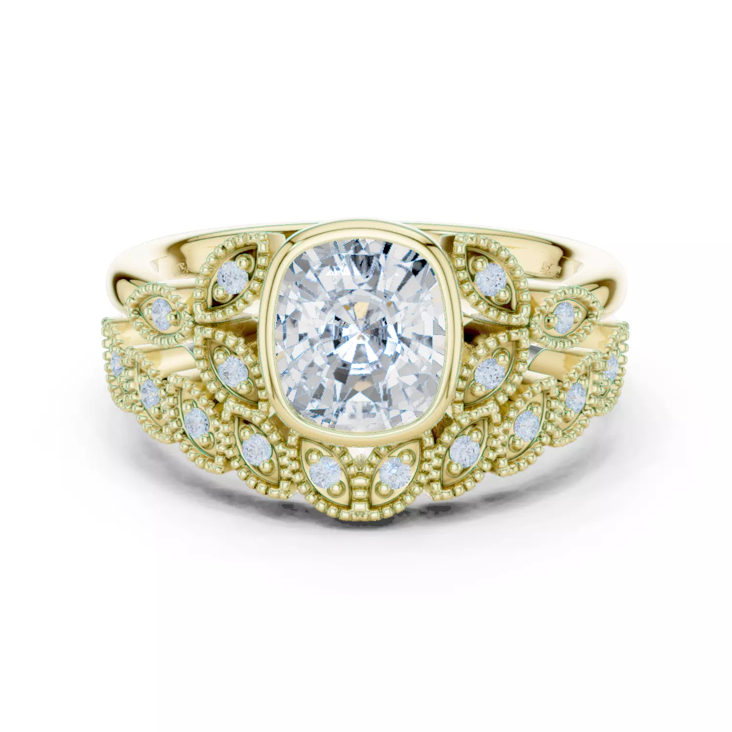 Solitaire Ring 3dm stl renders animation videos details 3D print model_3