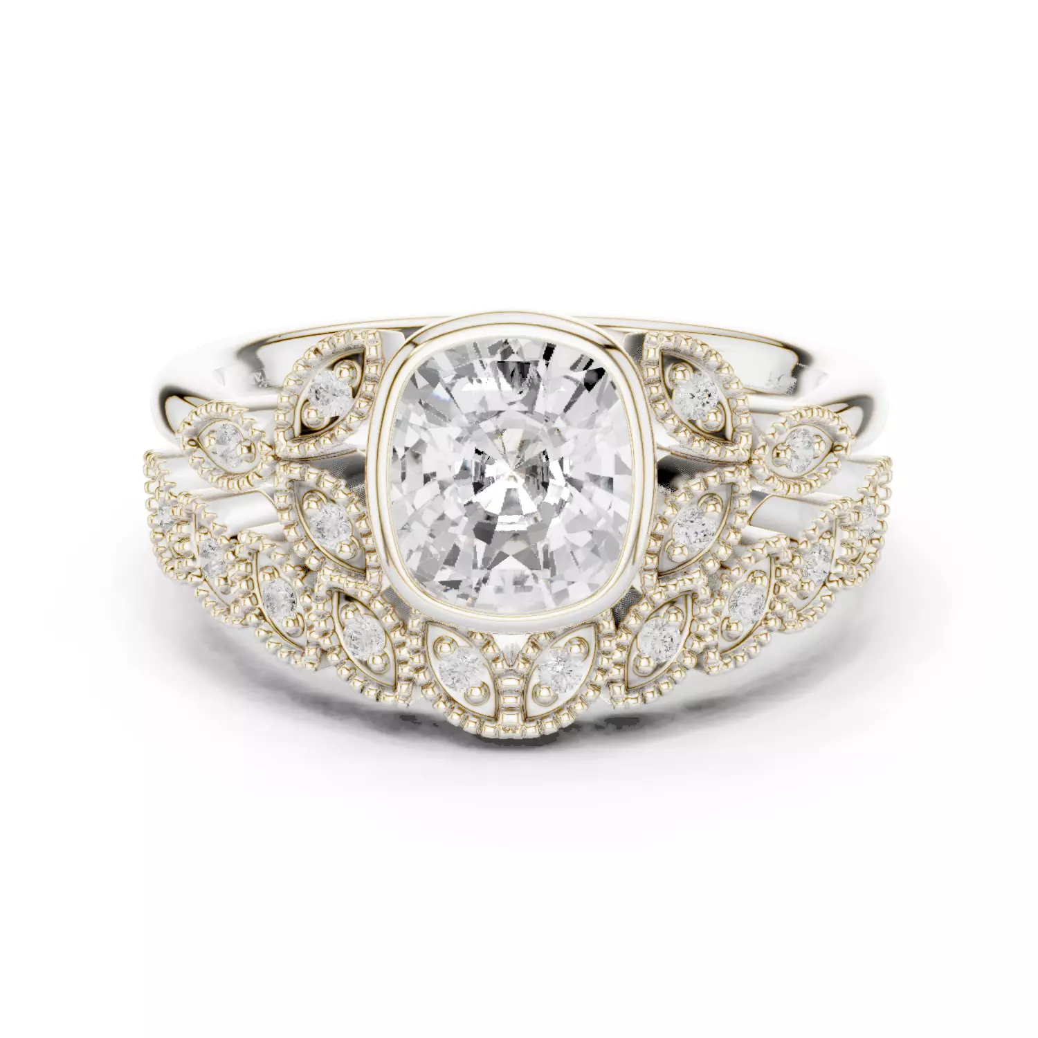 Solitaire Ring 3dm stl renders animation videos details 3D print model_2