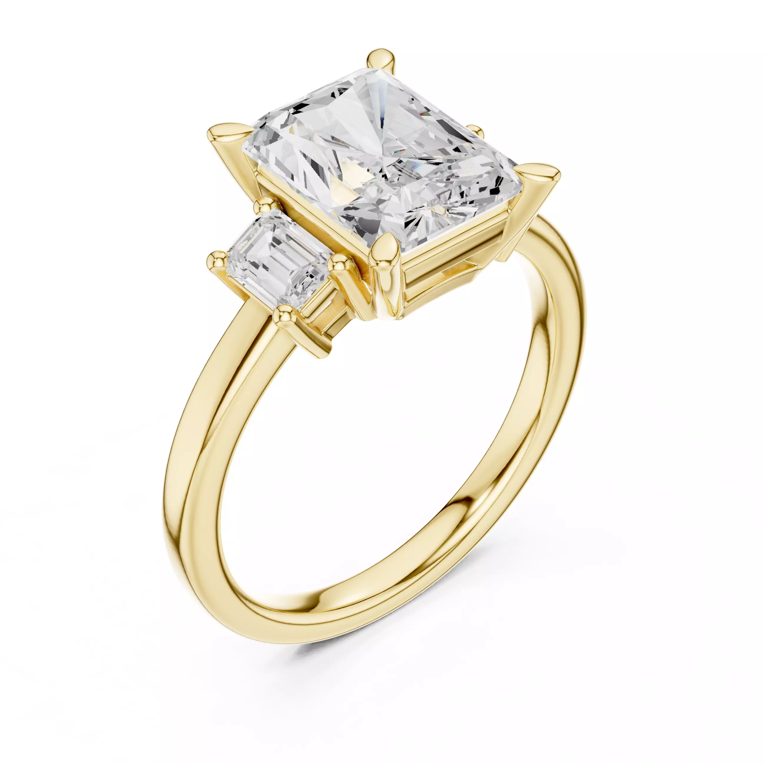 Solitaire Ring 3dm stl renders animation videos details 3D print model_14