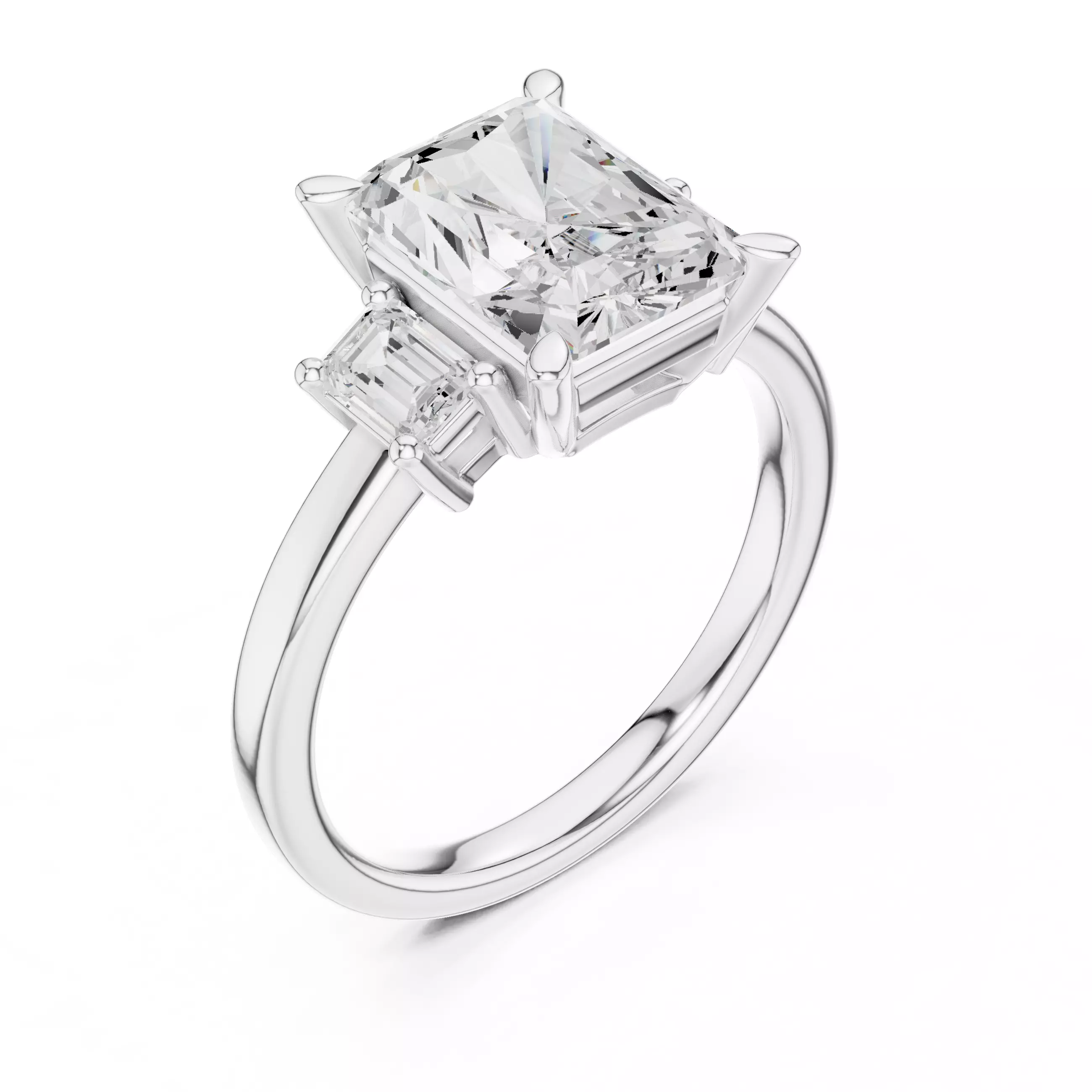 Solitaire Ring 3dm stl renders animation videos details 3D print model_10