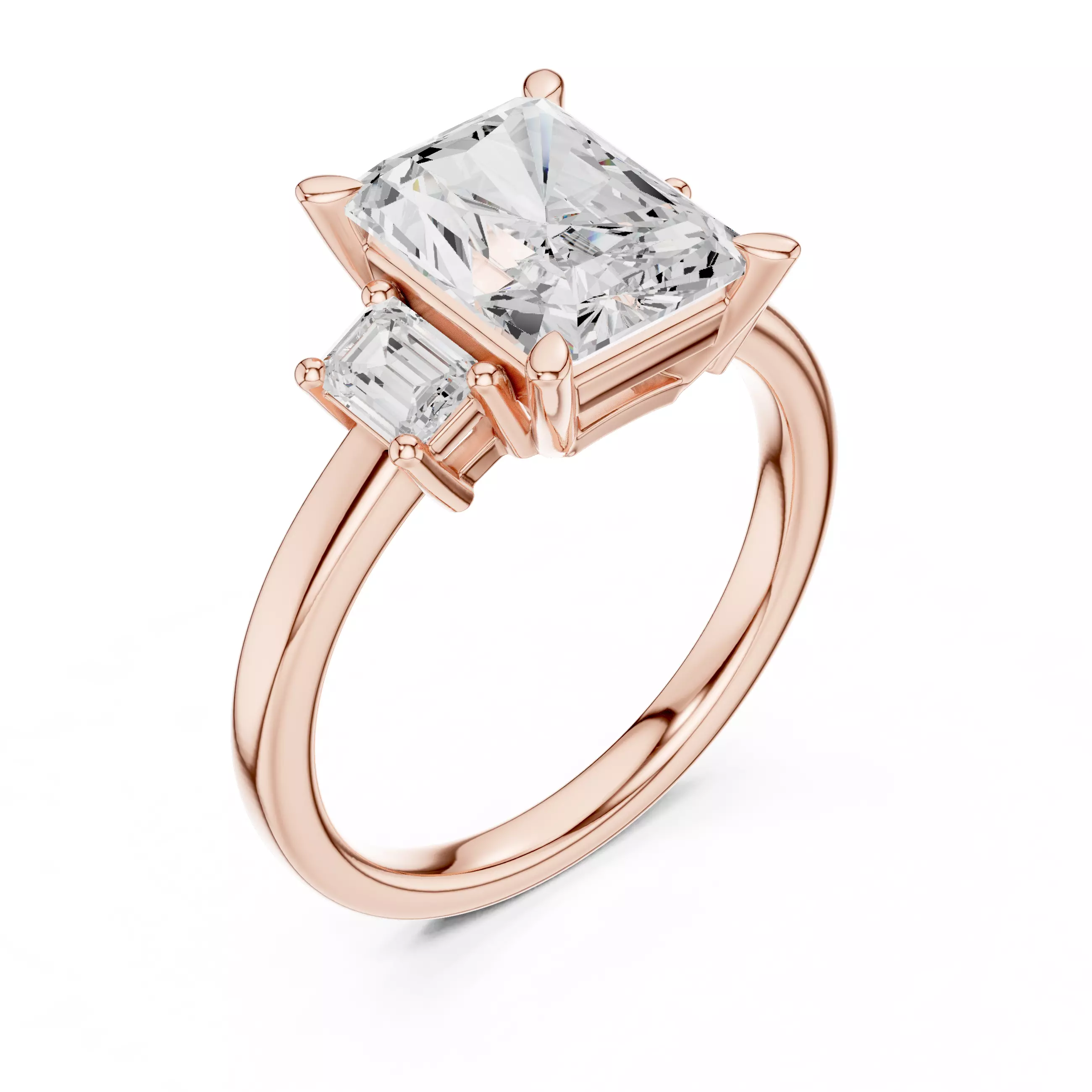 Solitaire Ring 3dm stl renders animation videos details 3D print model_7