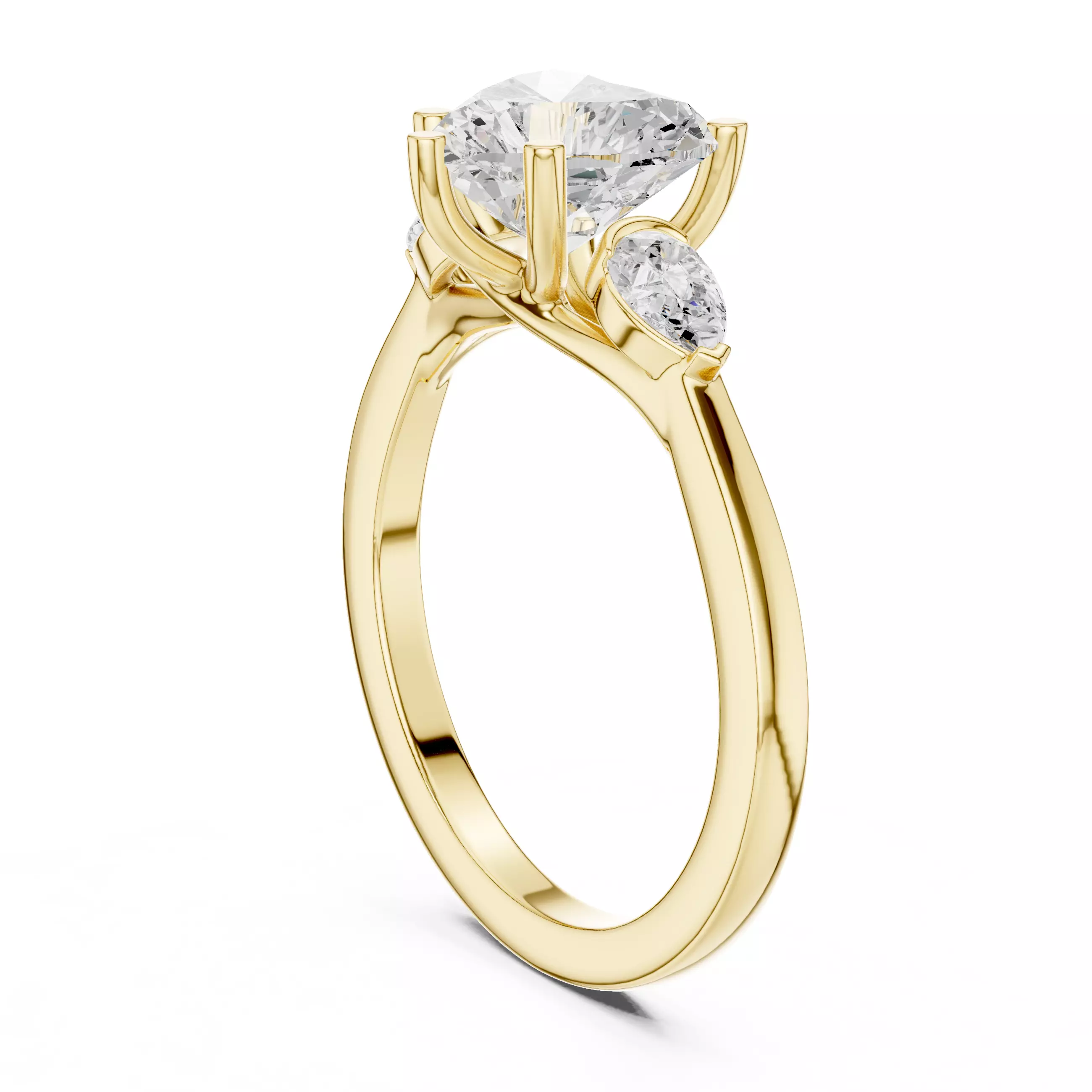 Solitaire Ring 3dm stl renders animation videos details 3D print model_13