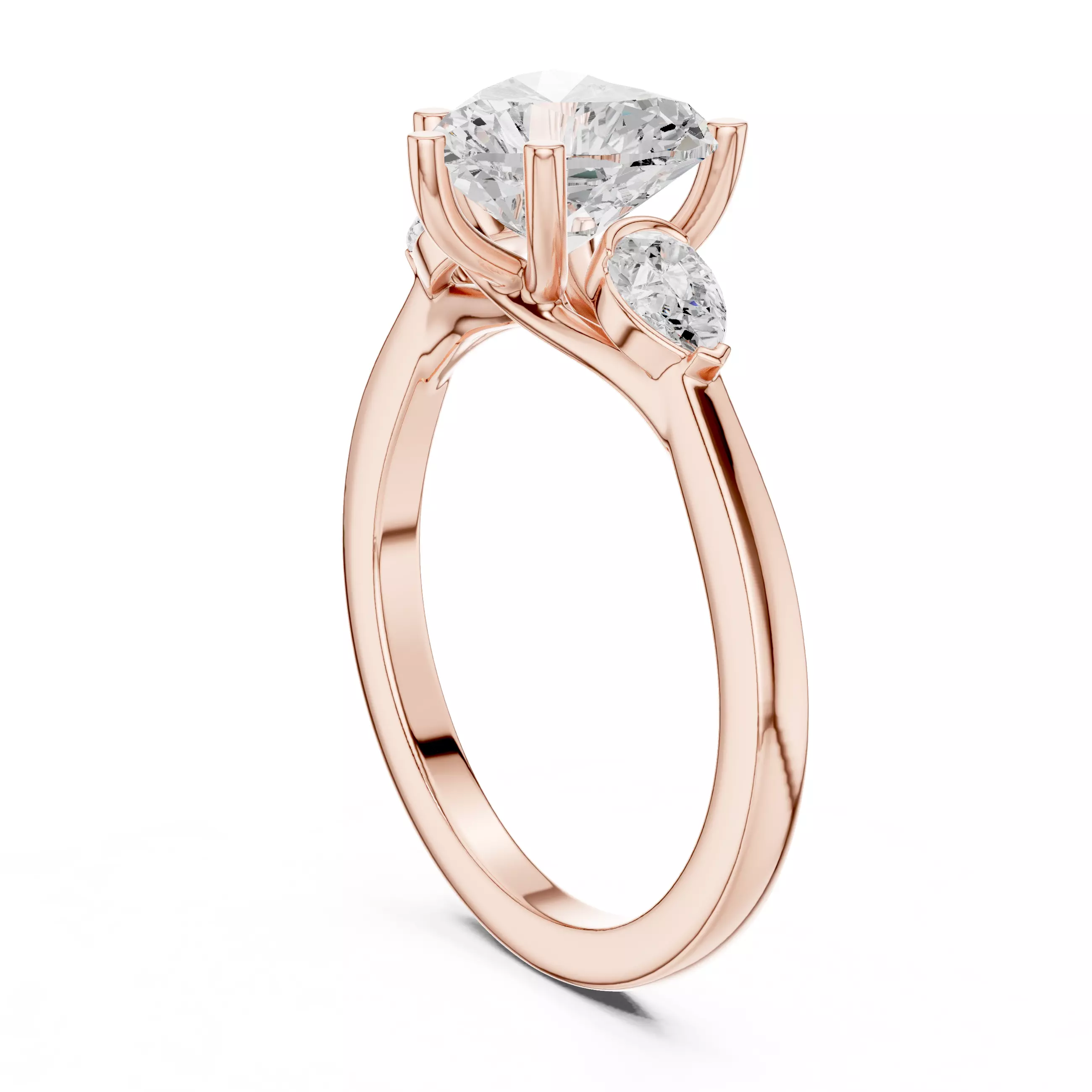 Solitaire Ring 3dm stl renders animation videos details 3D print model_6