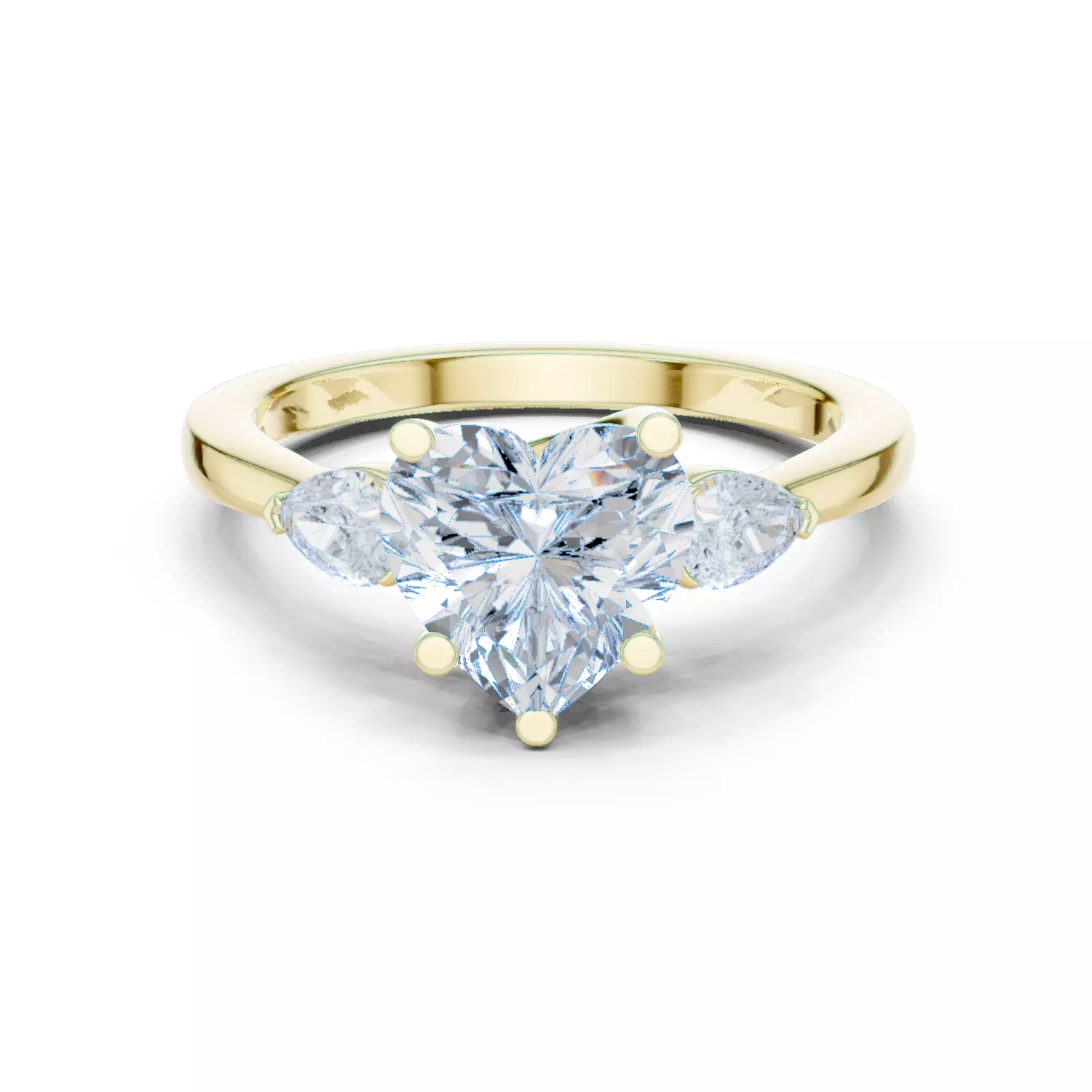 Solitaire Ring 3dm stl renders animation videos details 3D print model_3