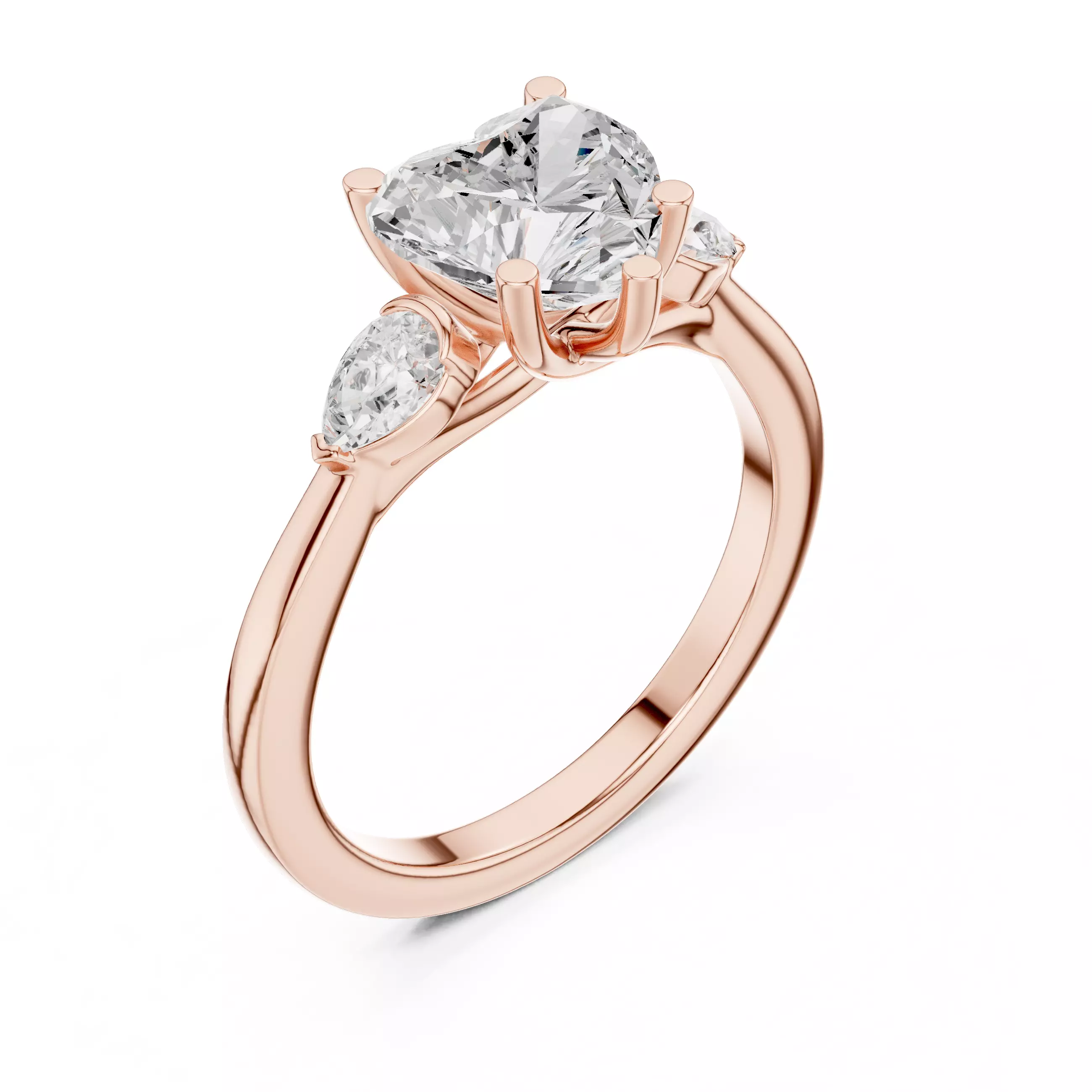 Solitaire Ring 3dm stl renders animation videos details 3D print model_7