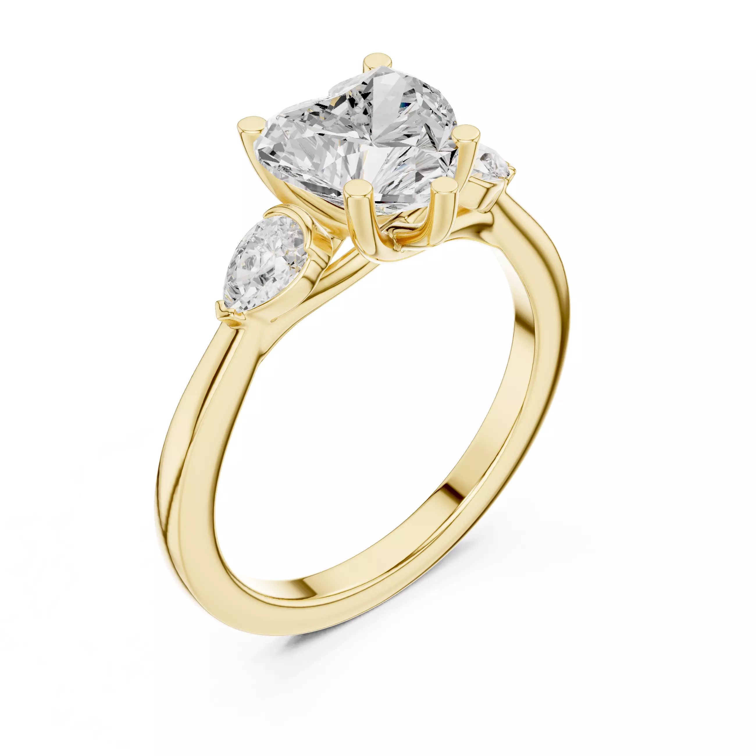 Solitaire Ring 3dm stl renders animation videos details 3D print model_14