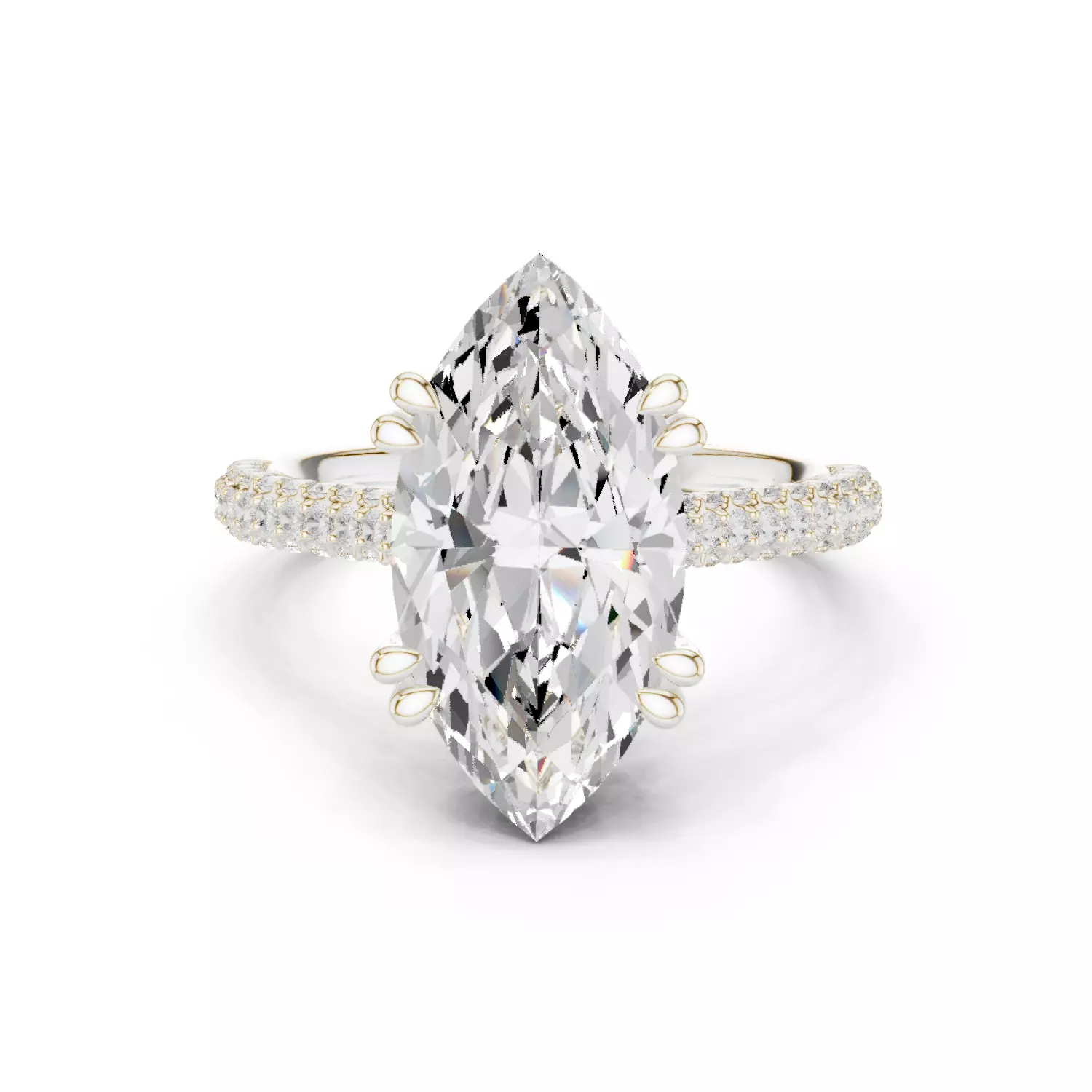 Solitaire Ring 3dm stl renders animation videos details 3D print model_2