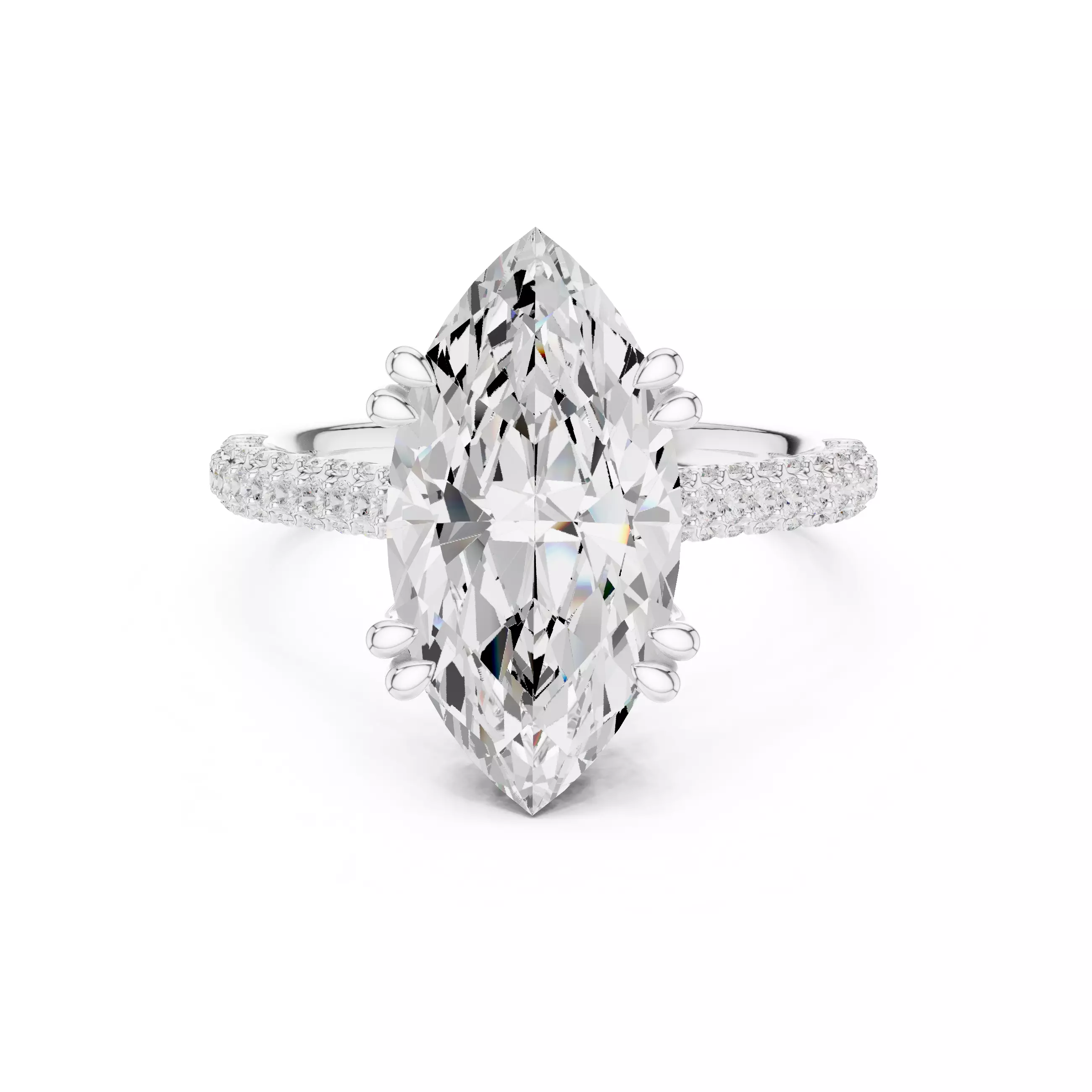 Solitaire Ring 3dm stl renders animation videos details 3D print model_12