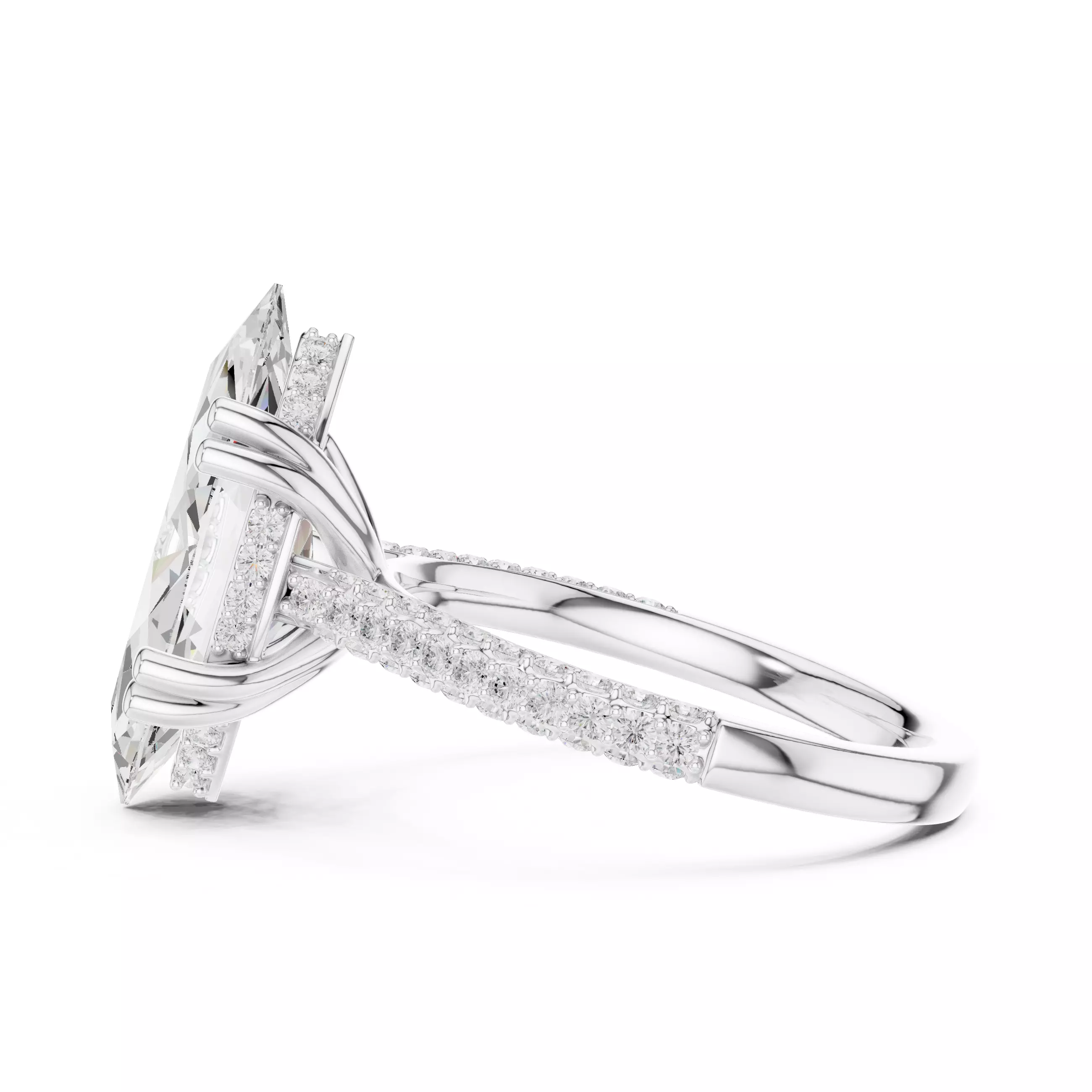 Solitaire Ring 3dm stl renders animation videos details 3D print model_11