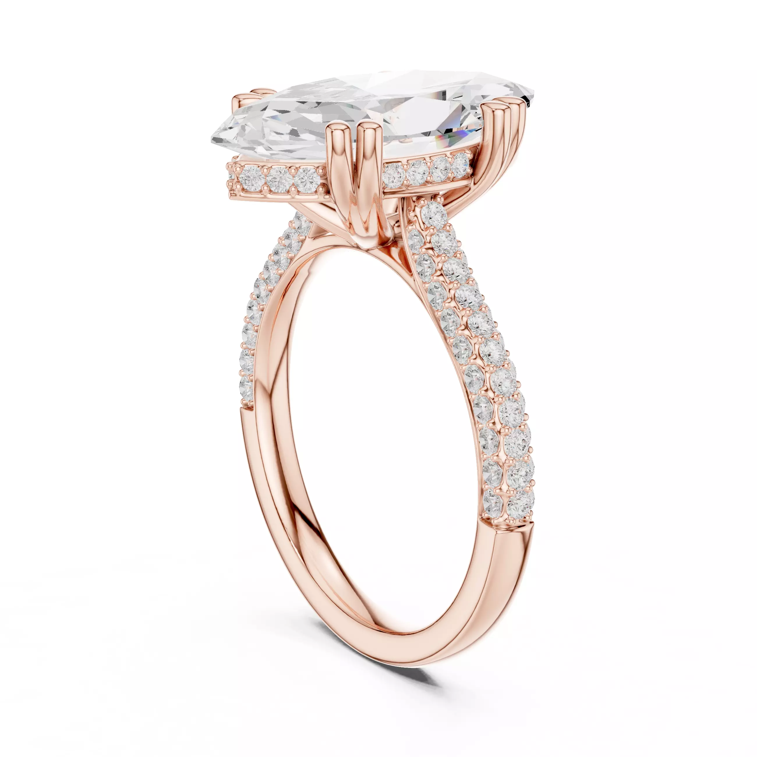 Solitaire Ring 3dm stl renders animation videos details 3D print model_6