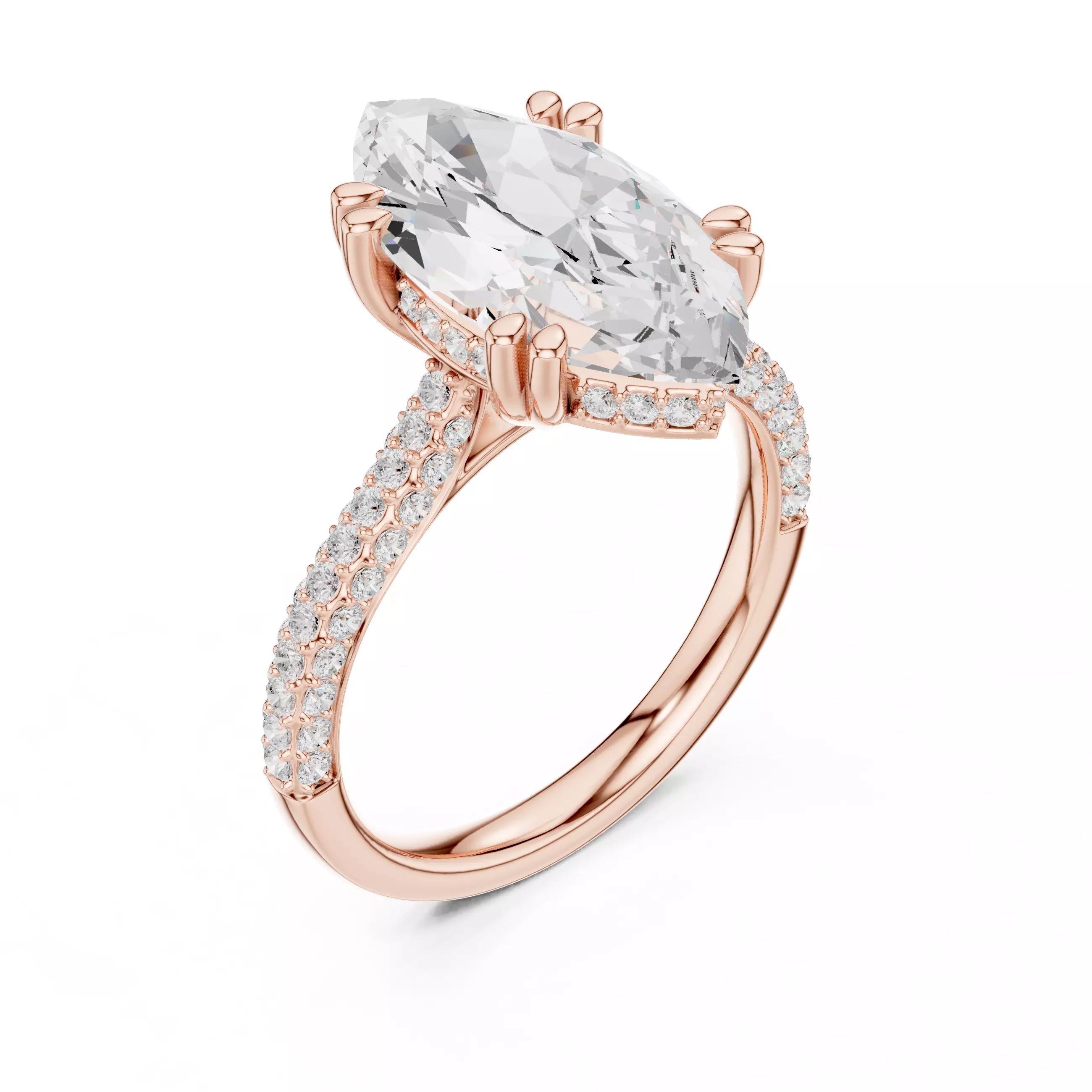 Solitaire Ring 3dm stl renders animation videos details 3D print model_7