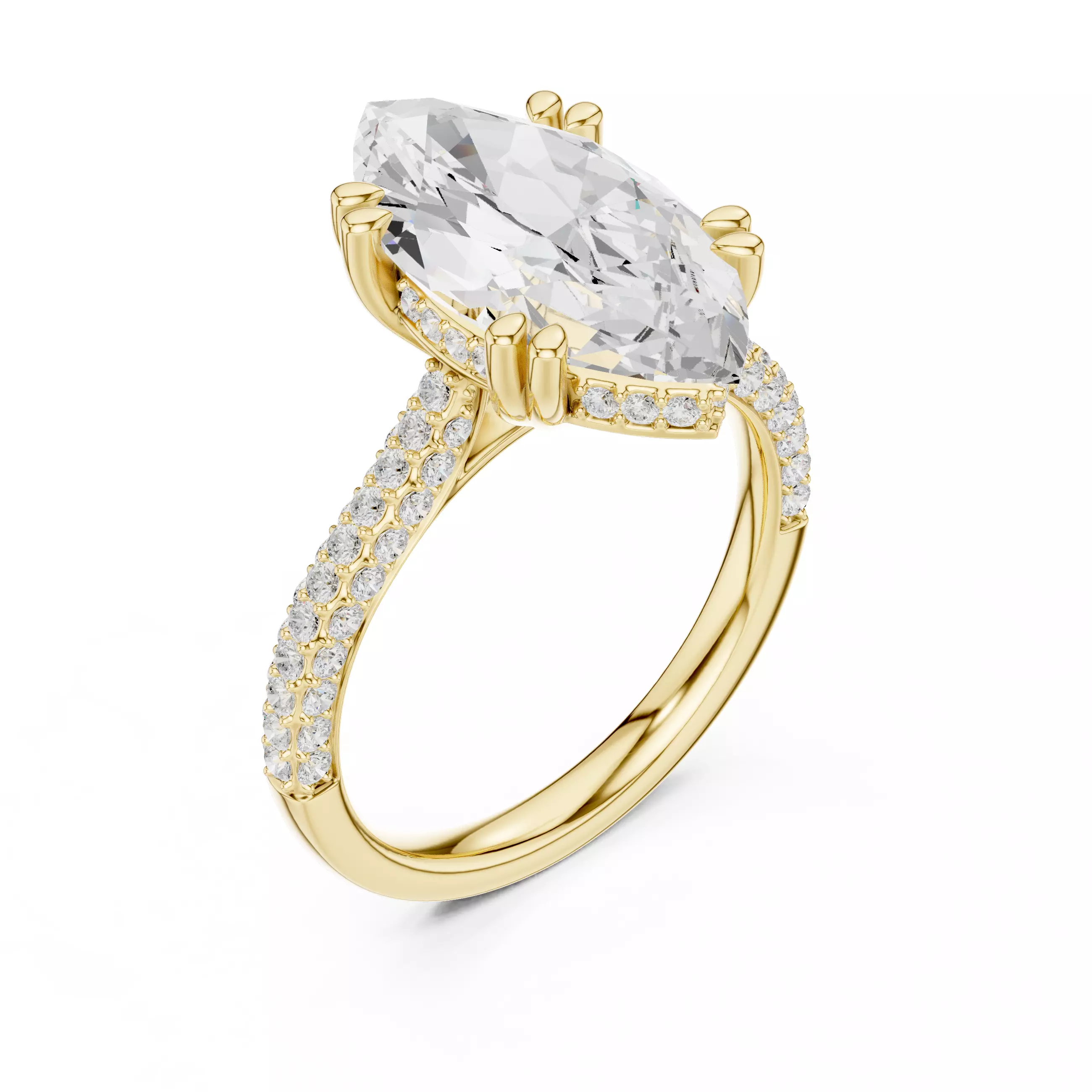 Solitaire Ring 3dm stl renders animation videos details 3D print model_14