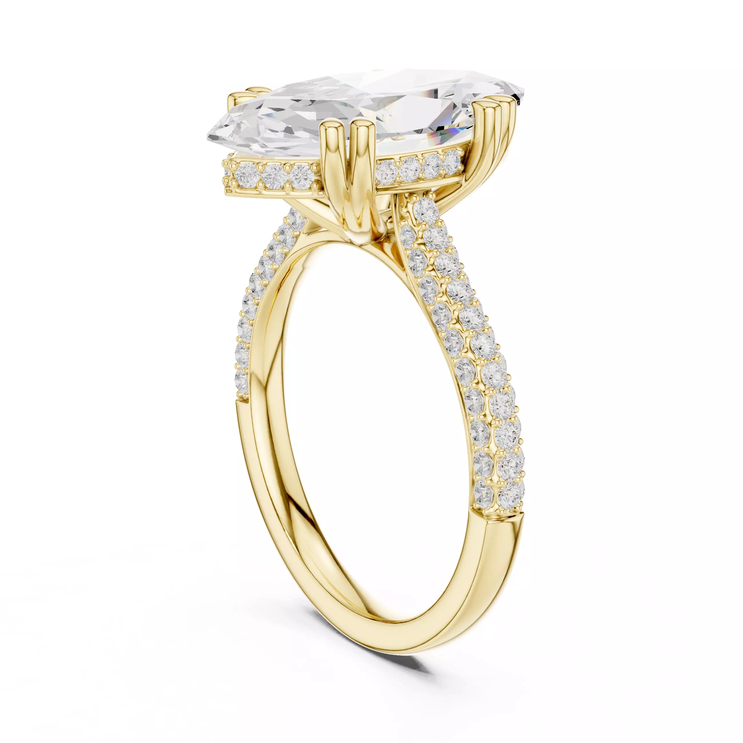 Solitaire Ring 3dm stl renders animation videos details 3D print model_13