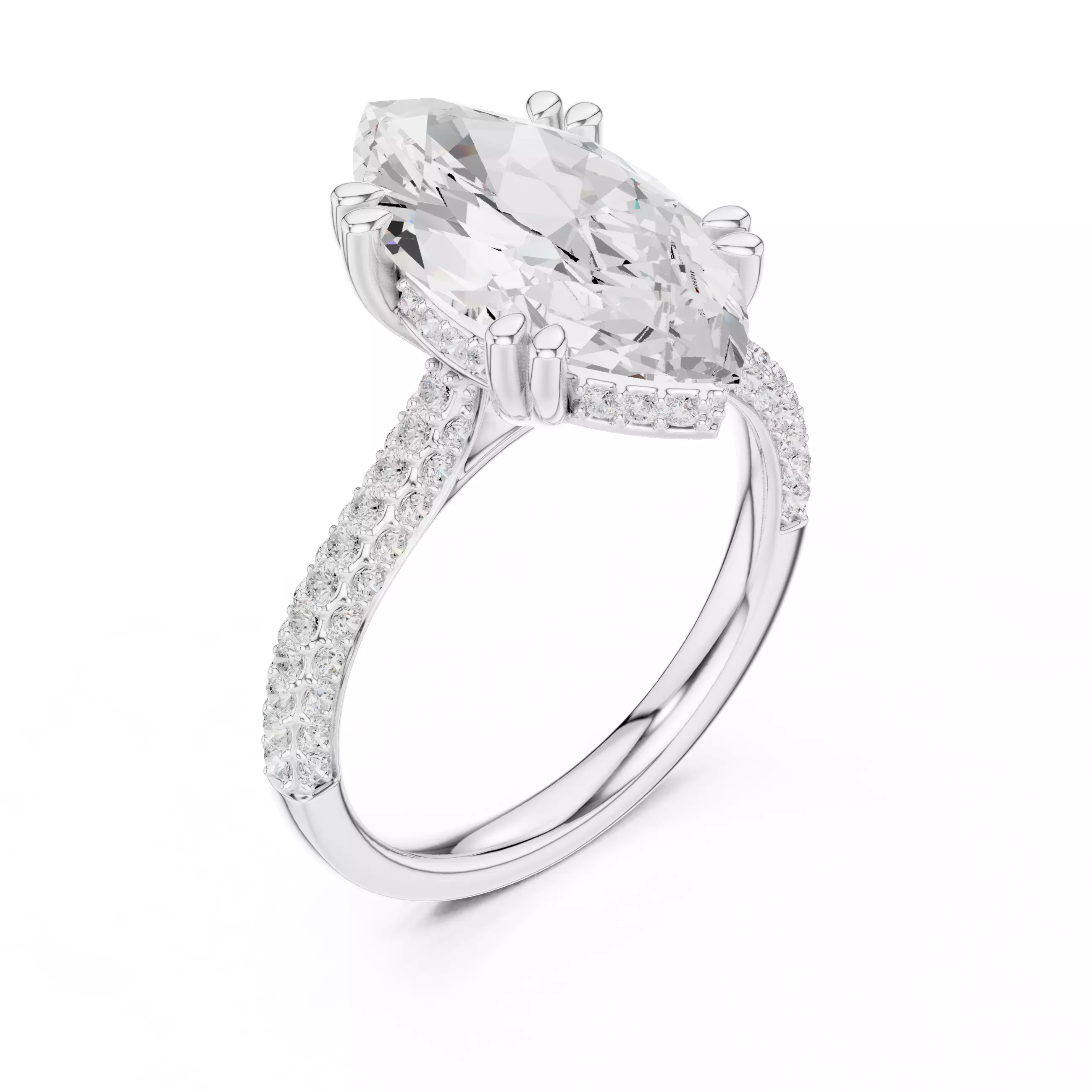 Solitaire Ring 3dm stl renders animation videos details 3D print model_10