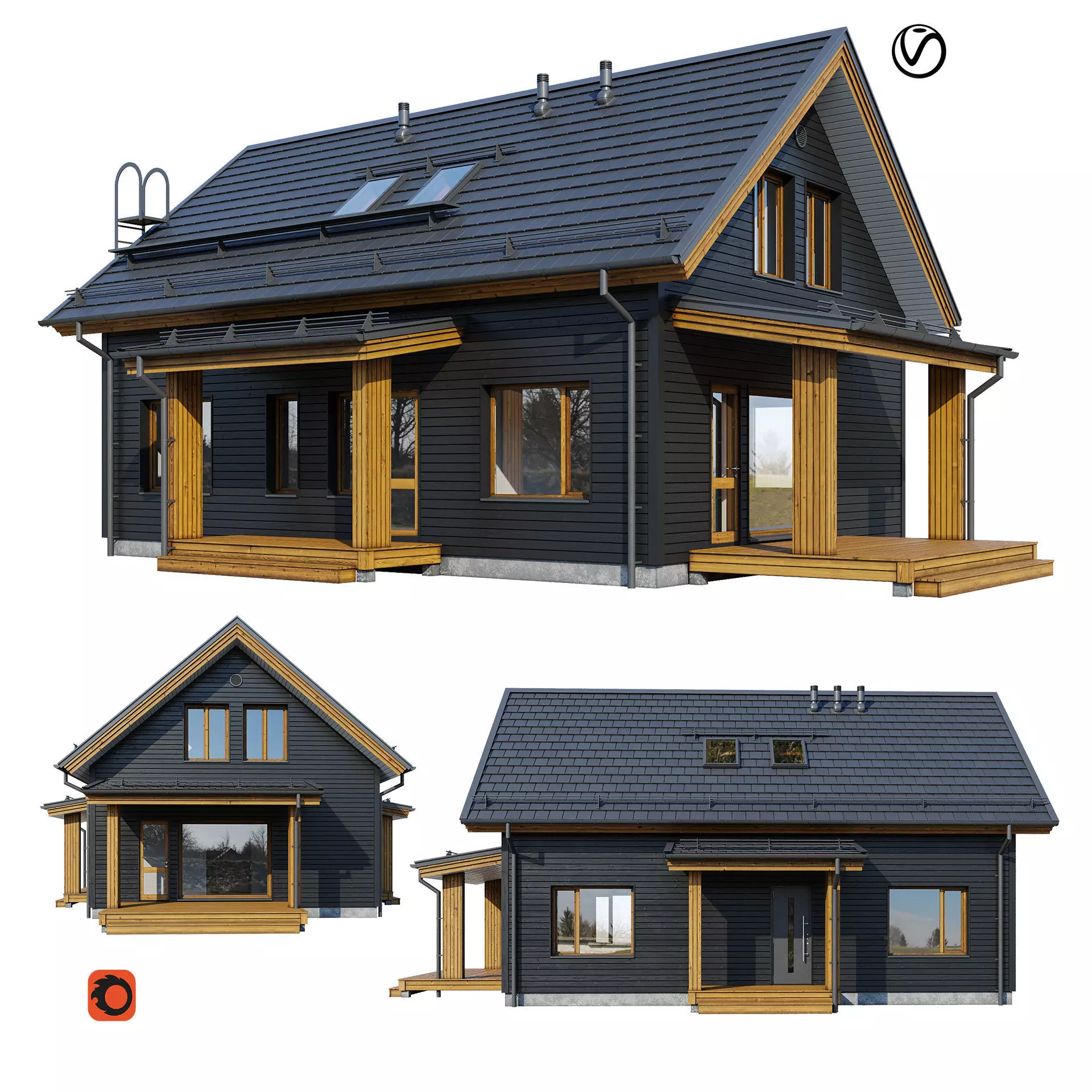 Alpine house Glawdel 3D model