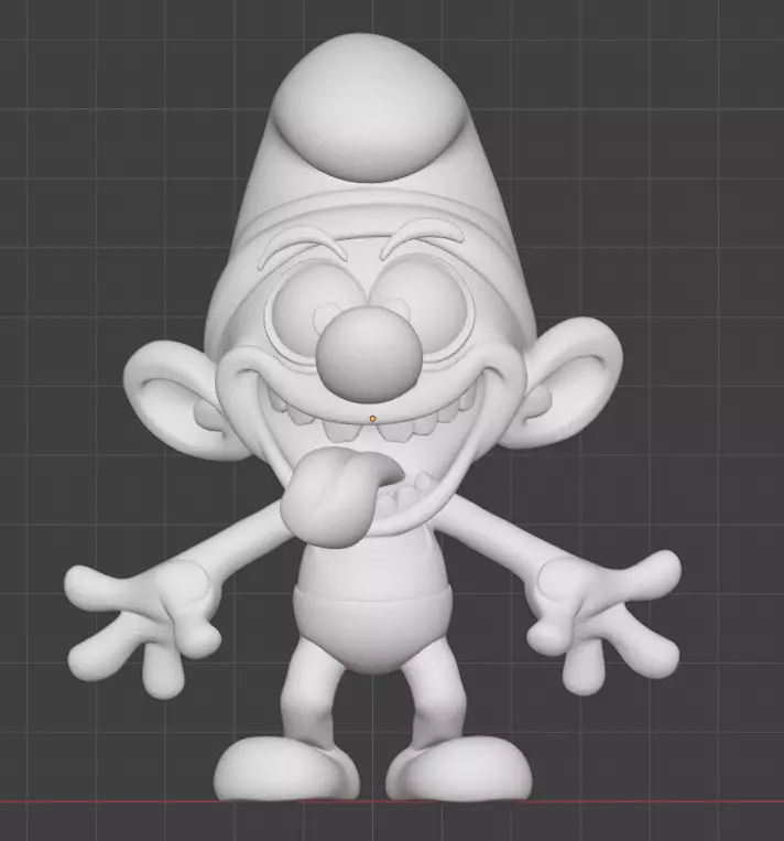 crazy Smurf 3D print model_1