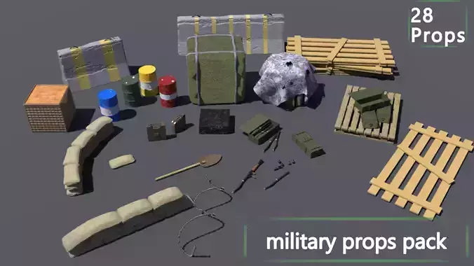 military assest pack props