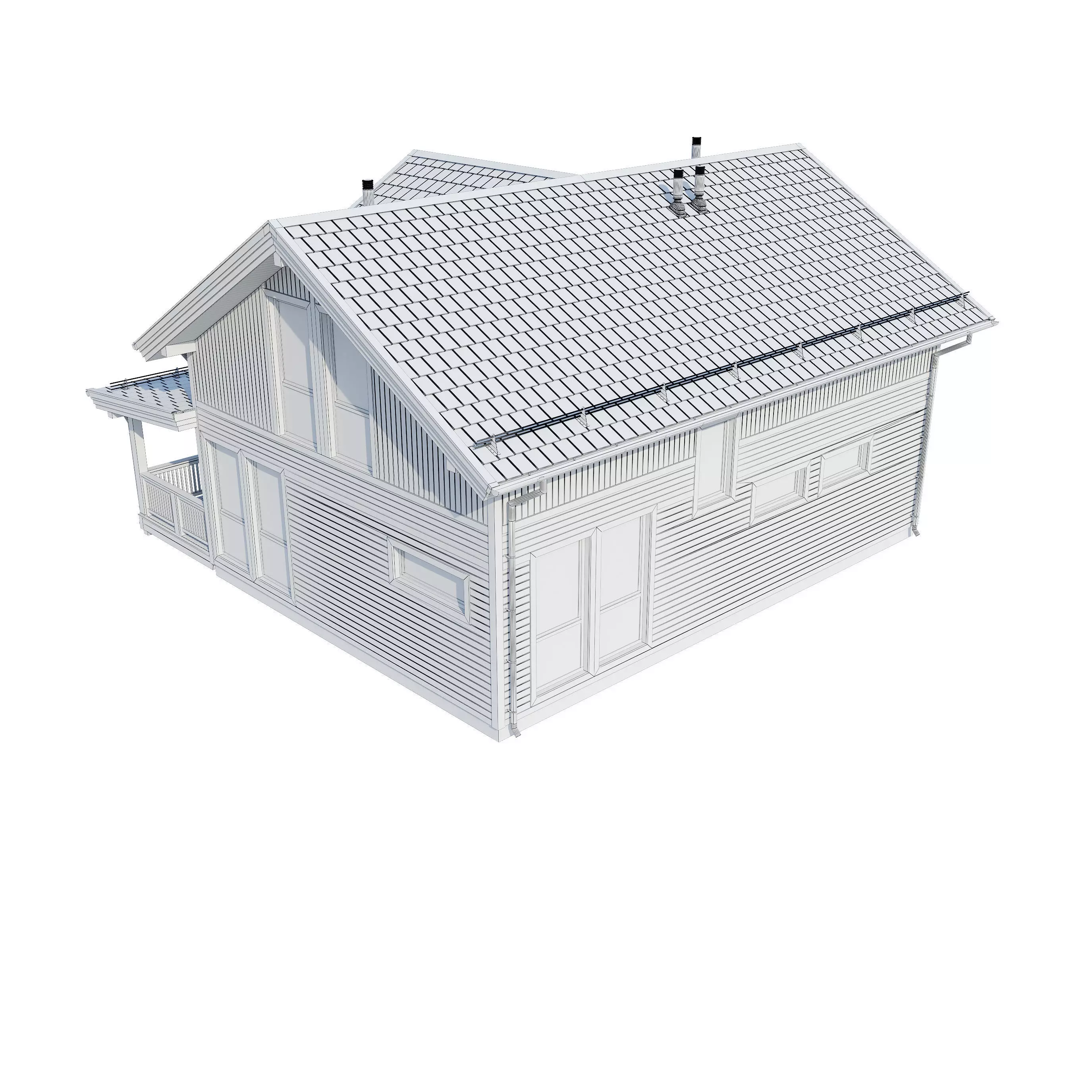 Alpine house Fury 3D model_15