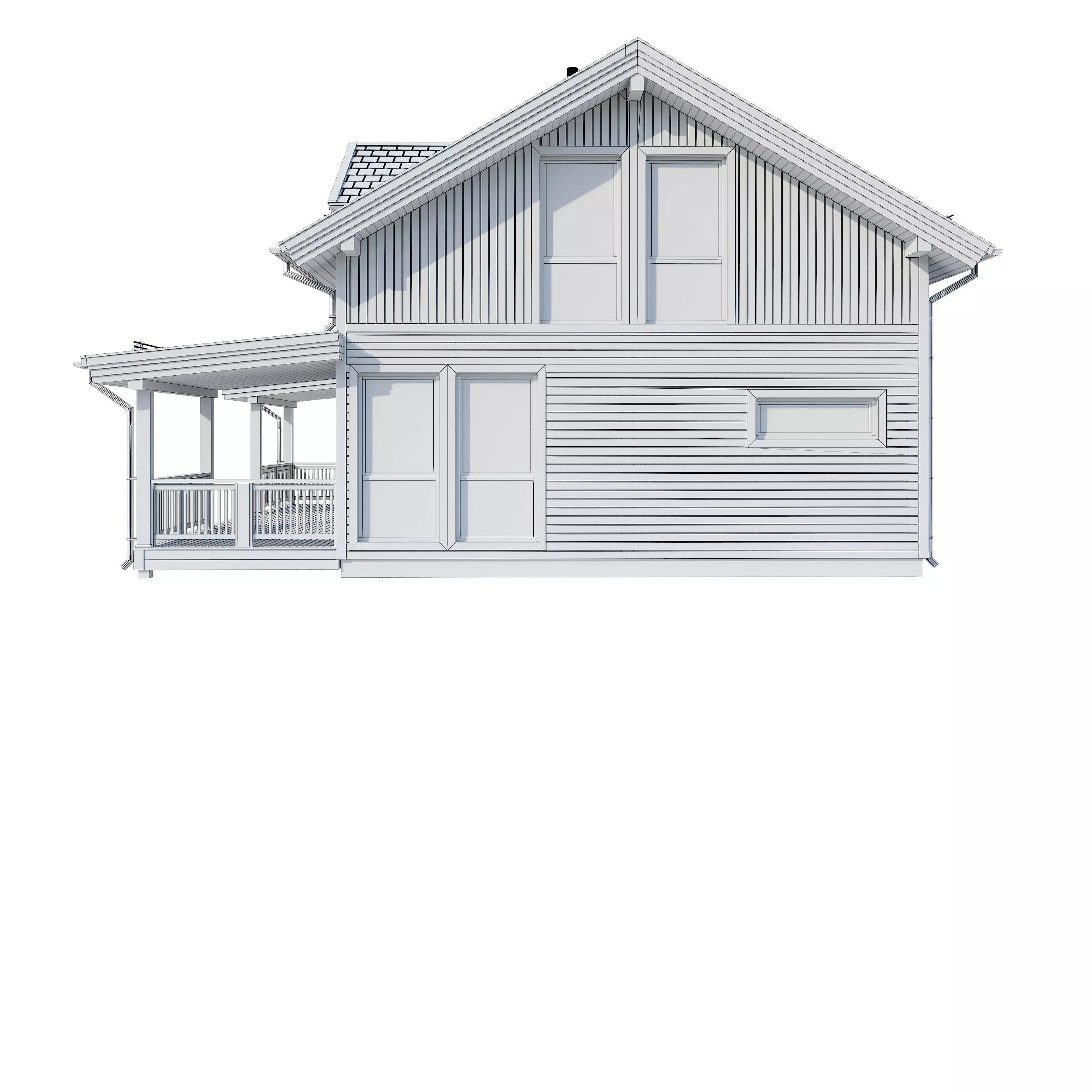 Alpine house Fury 3D model_13