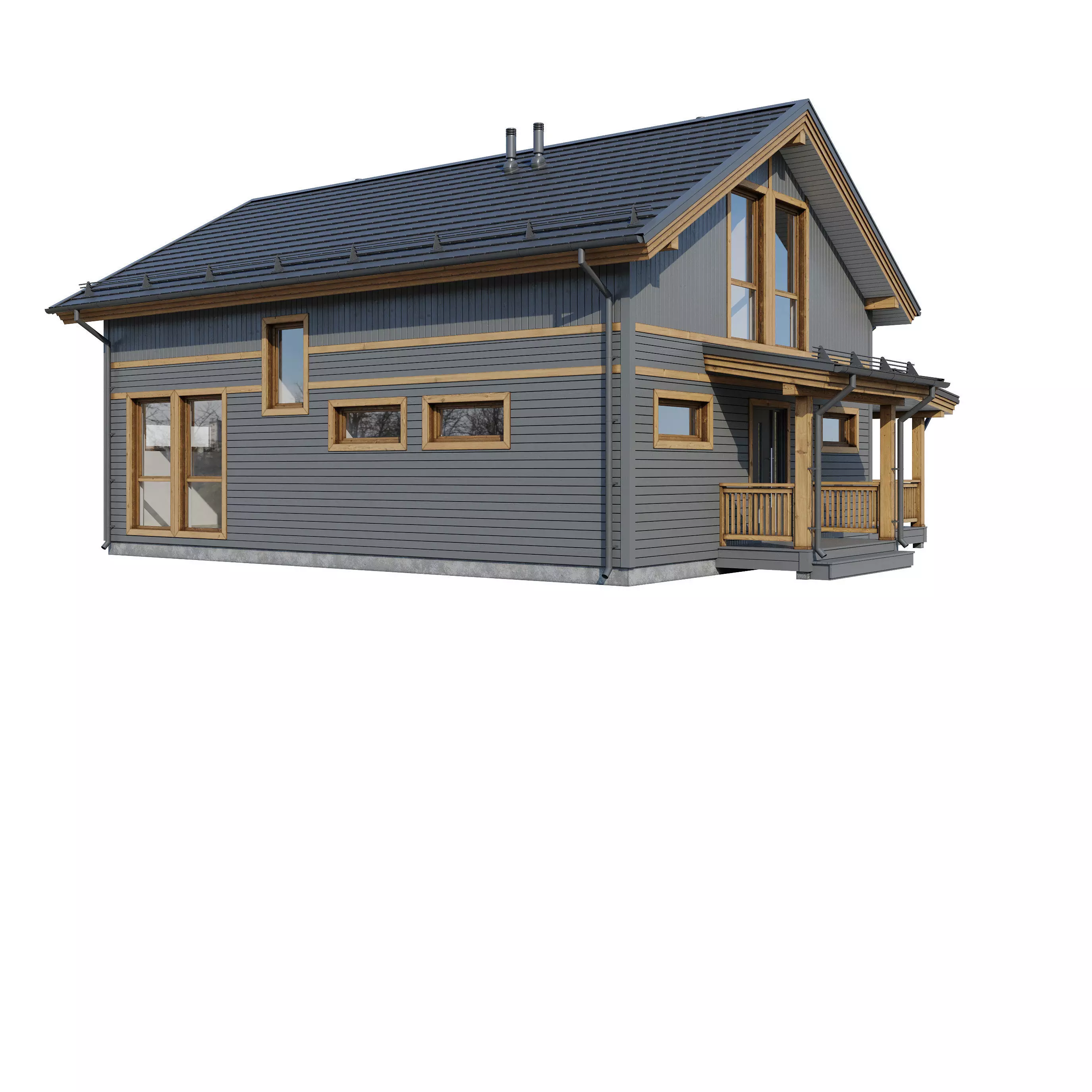 Alpine house Fury 3D model_20