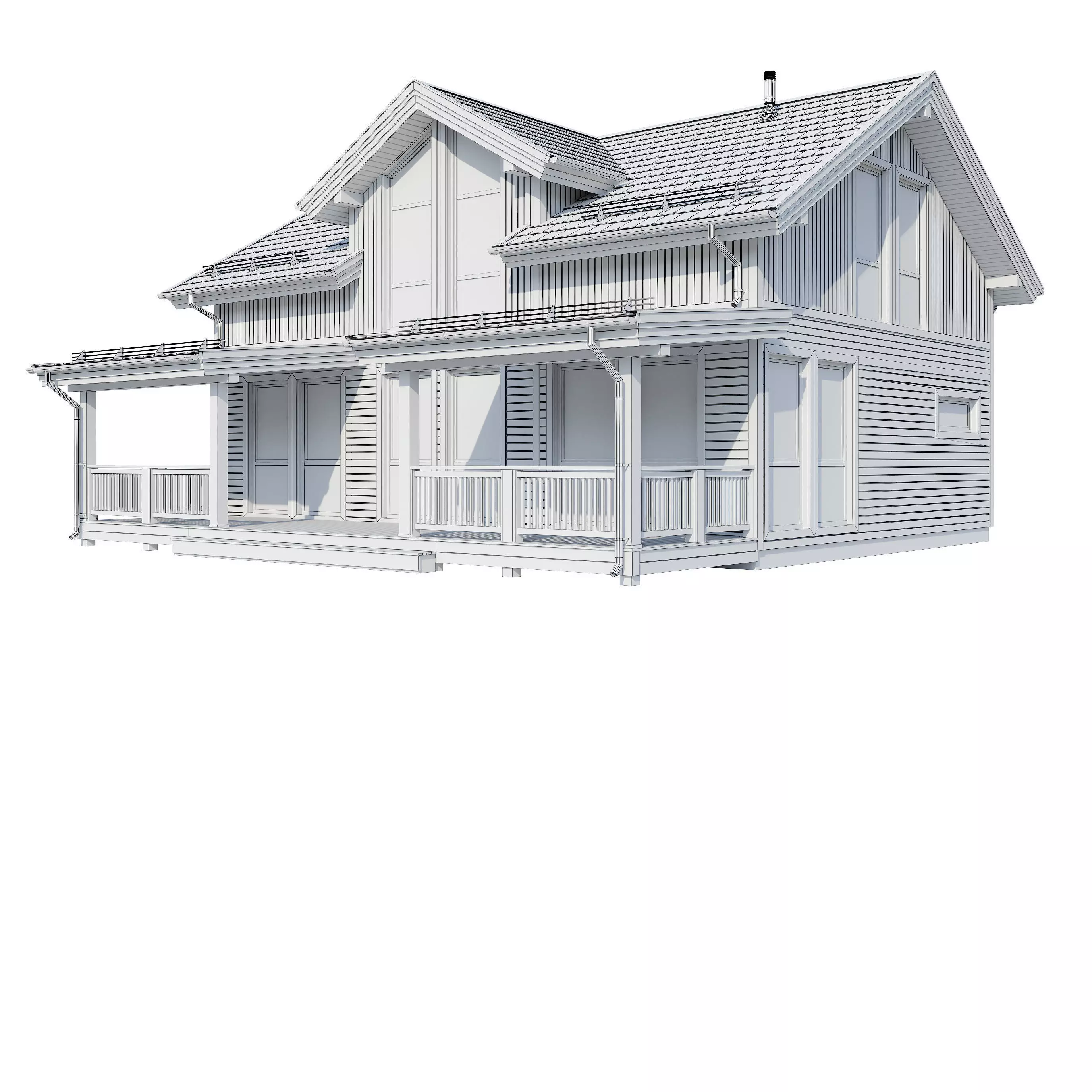 Alpine house Fury 3D model_8