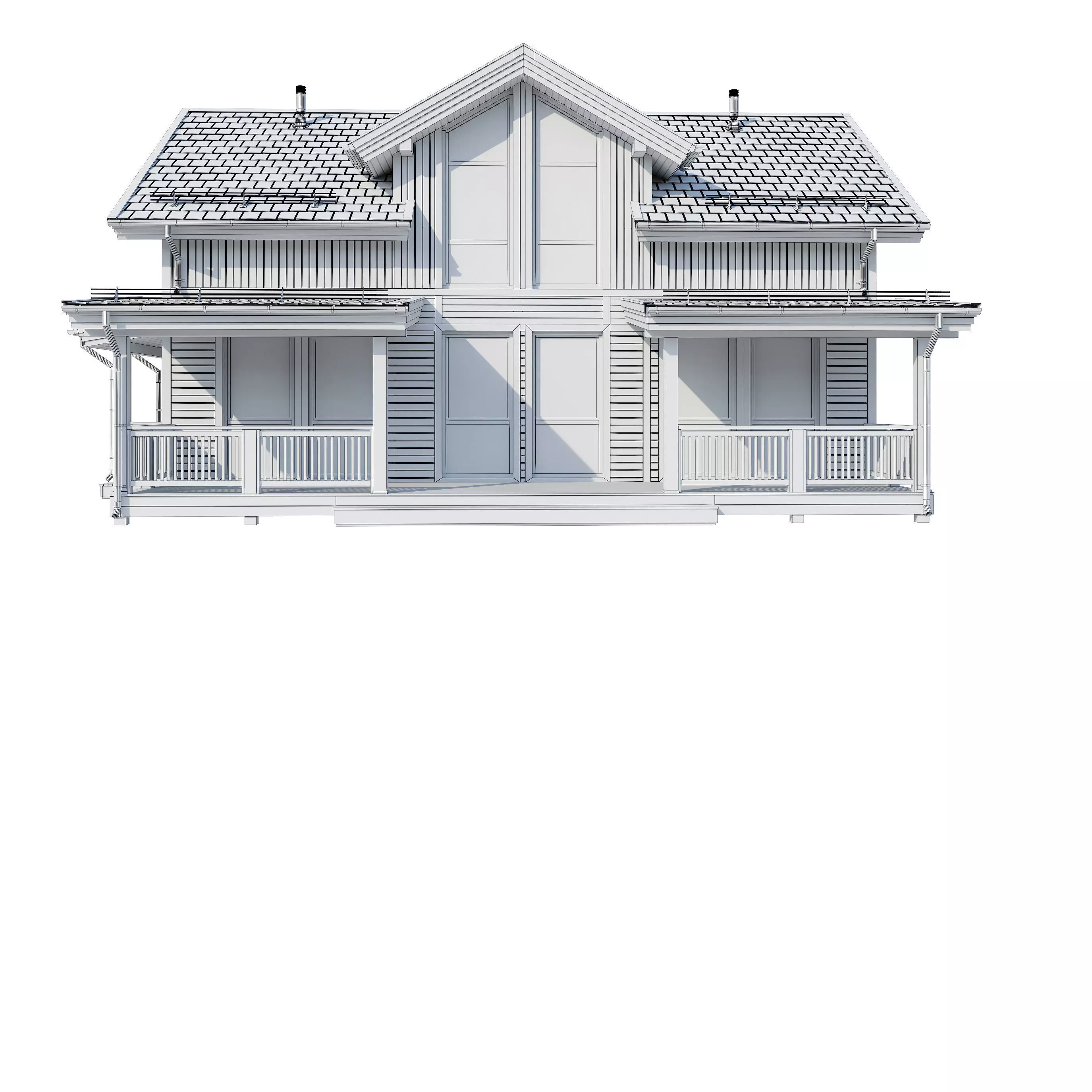 Alpine house Fury 3D model_12