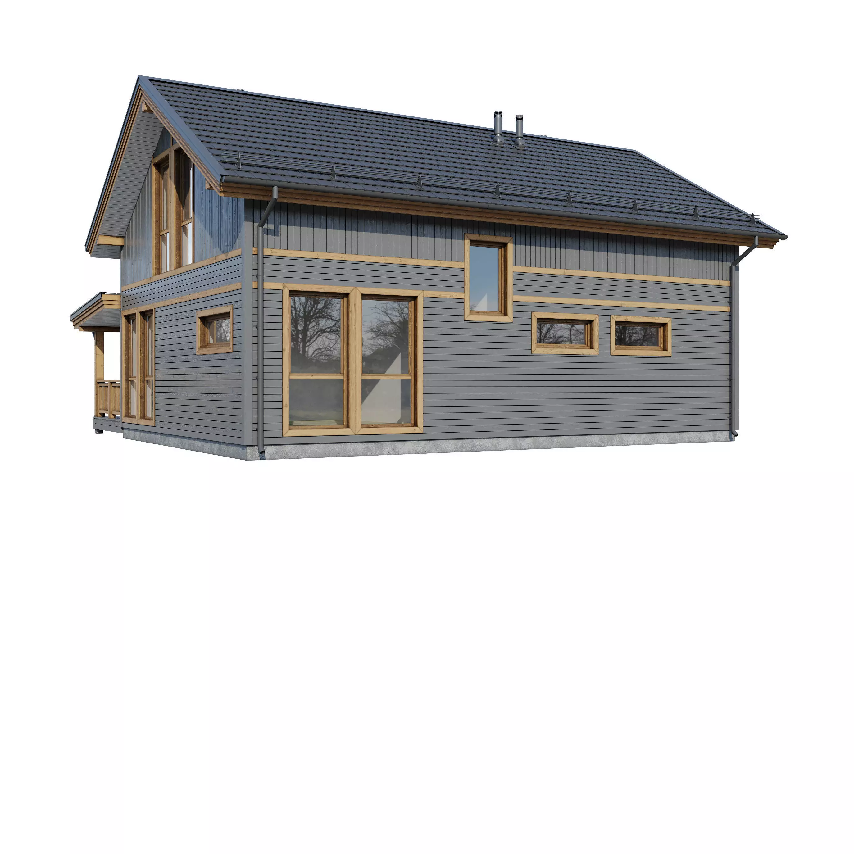 Alpine house Fury 3D model_19