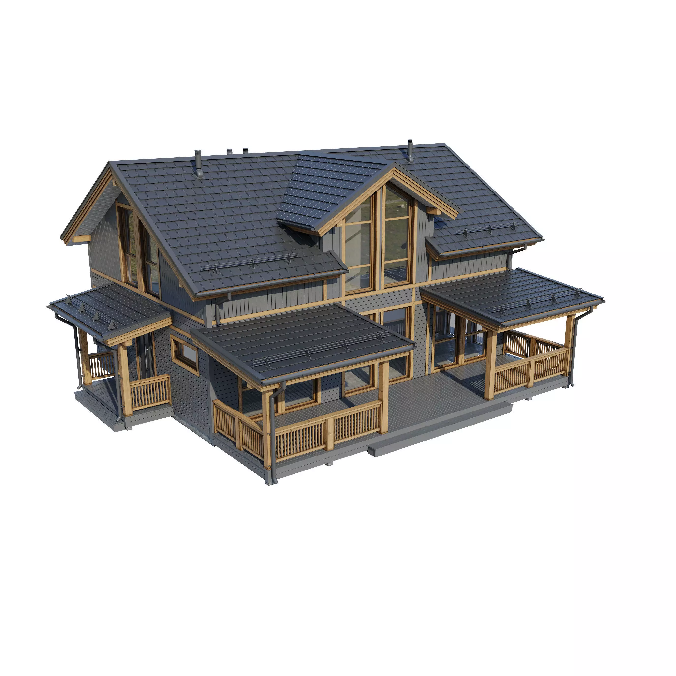 Alpine house Fury 3D model_26