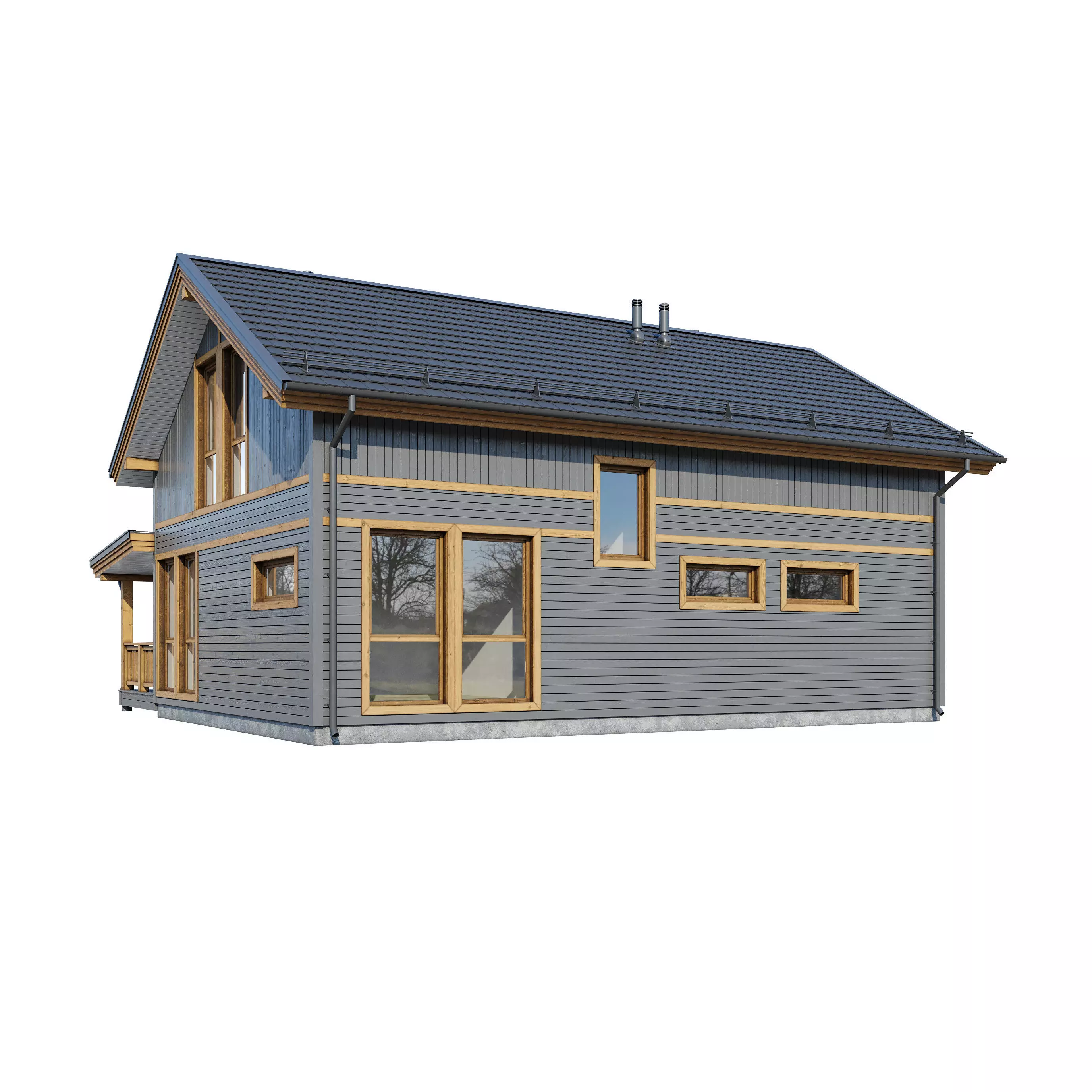 Alpine house Fury 3D model_1