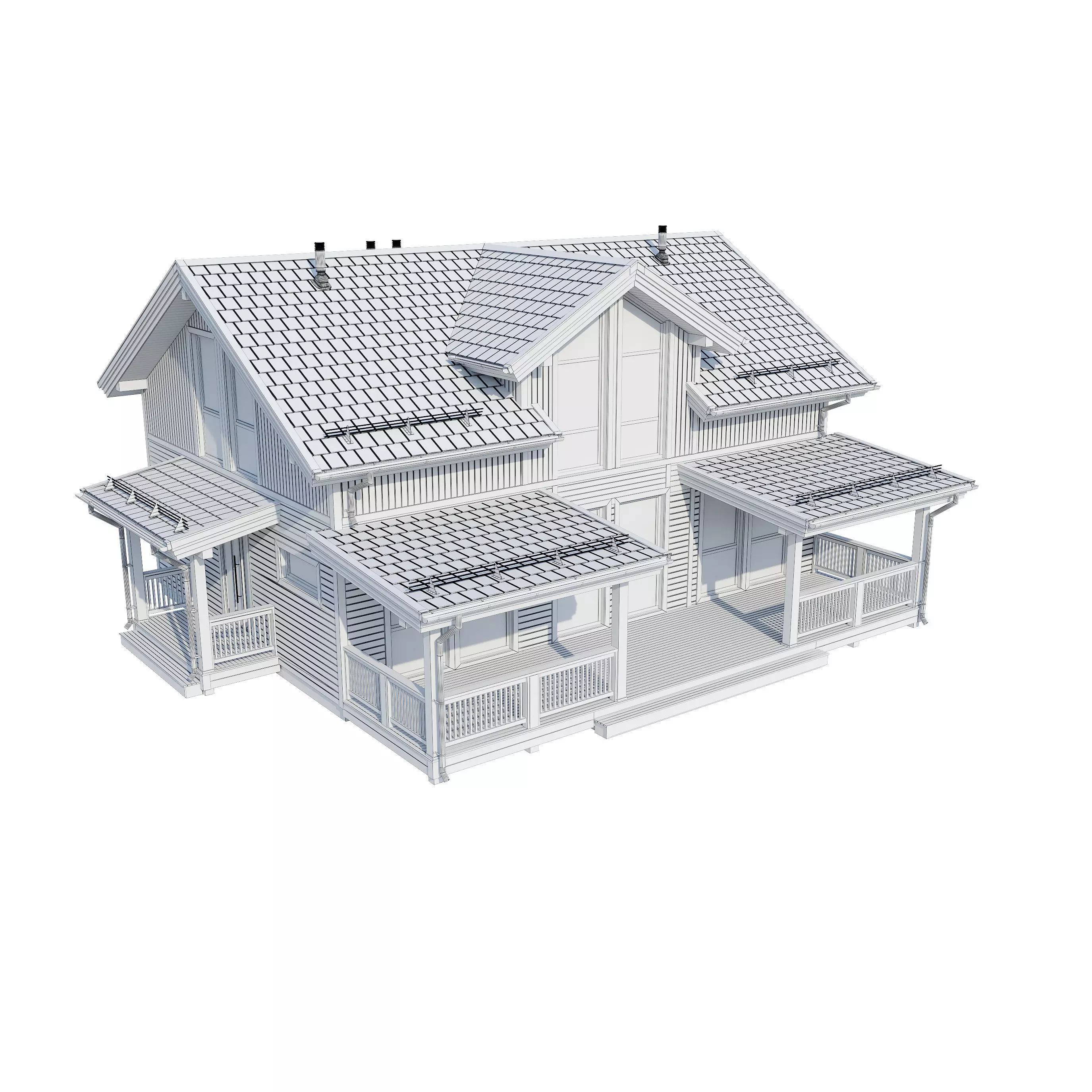 Alpine house Fury 3D model_16