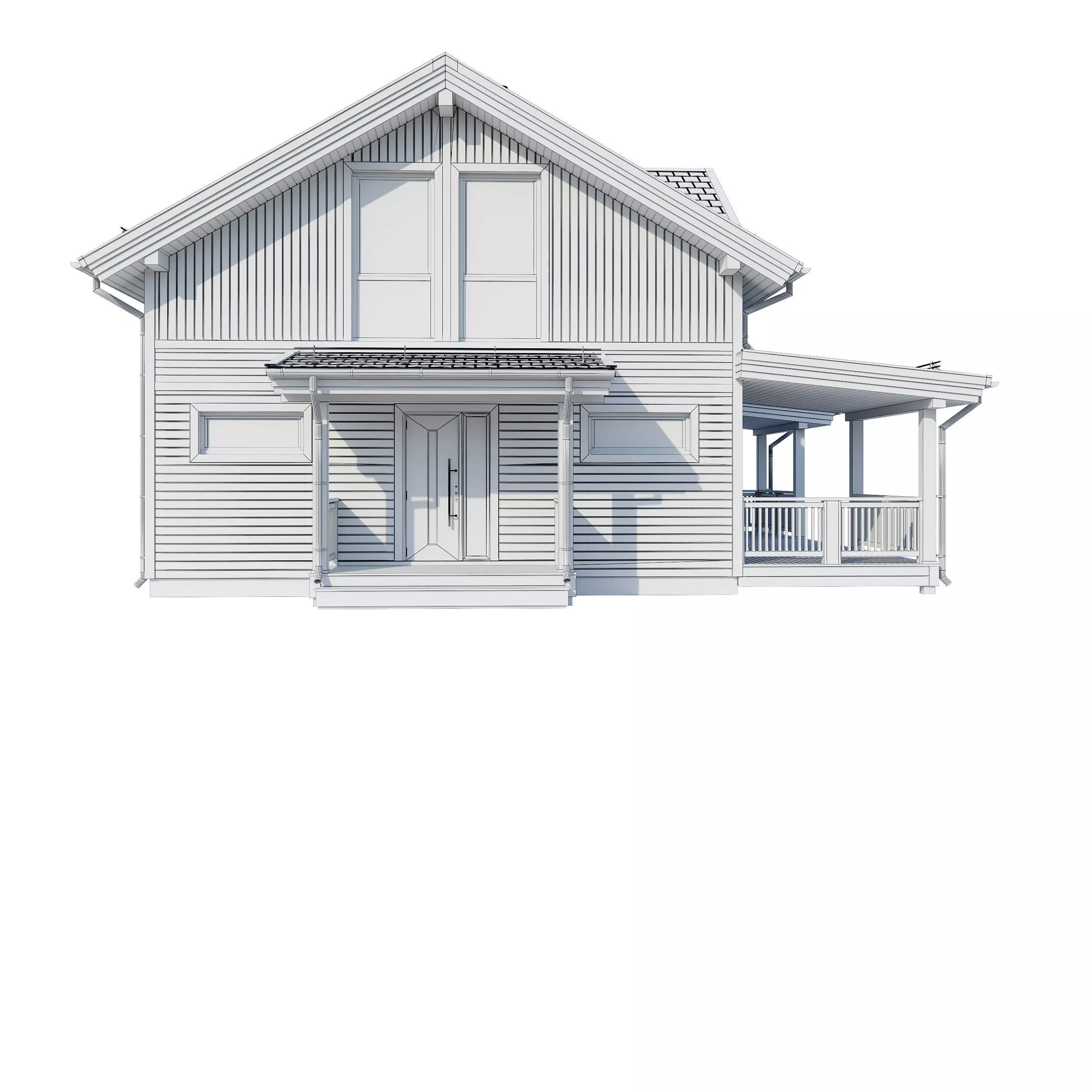 Alpine house Fury 3D model_11