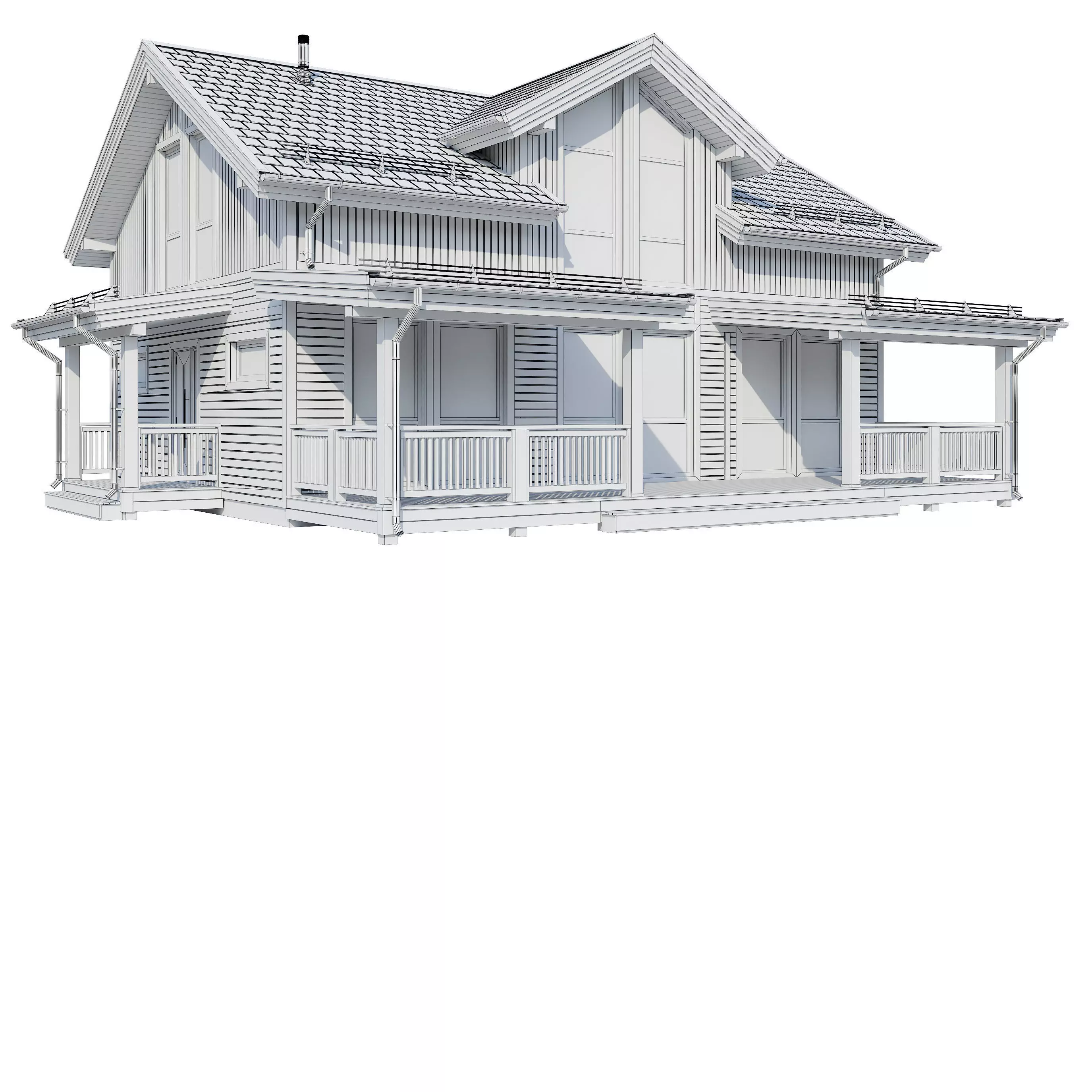 Alpine house Fury 3D model_6