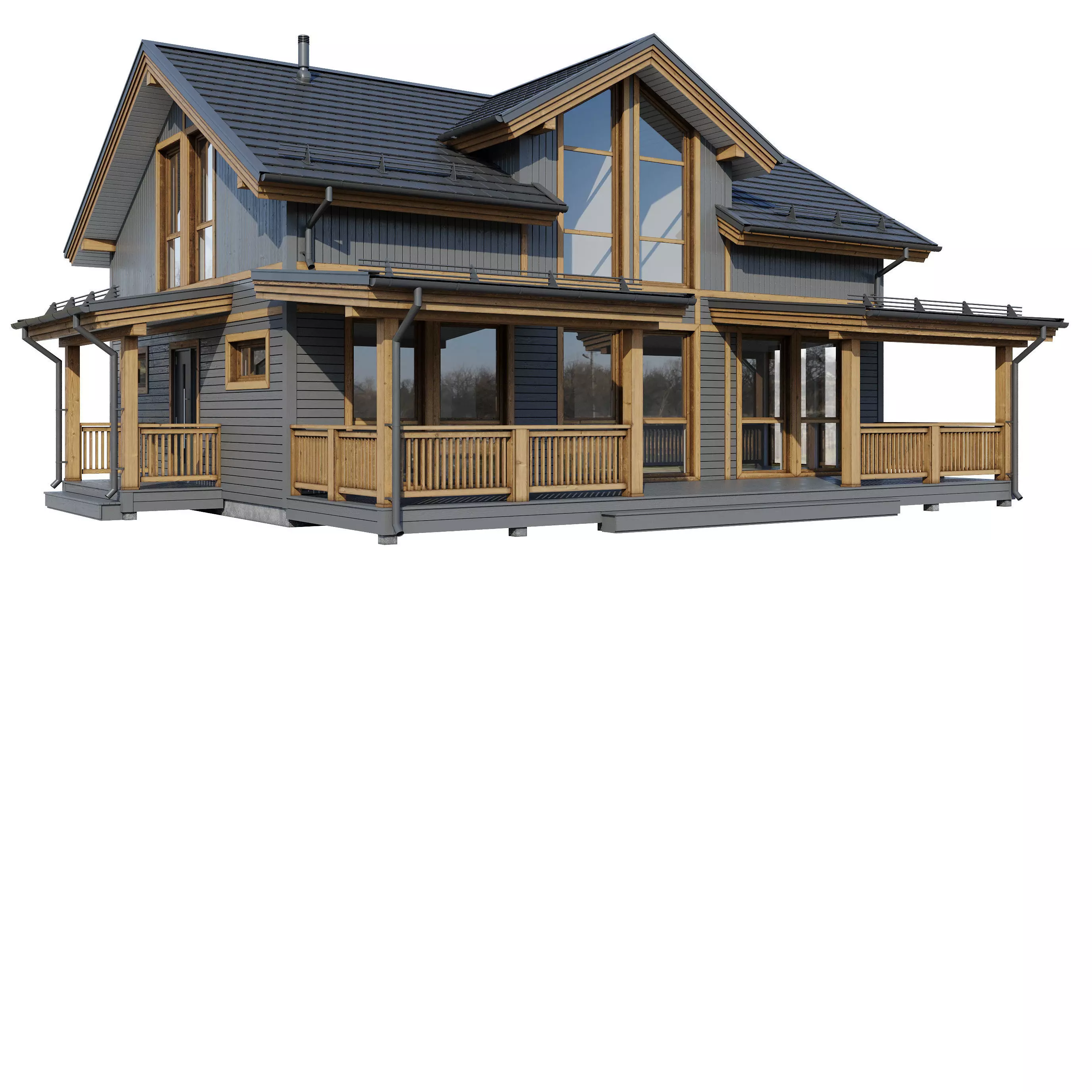 Alpine house Fury 3D model_17